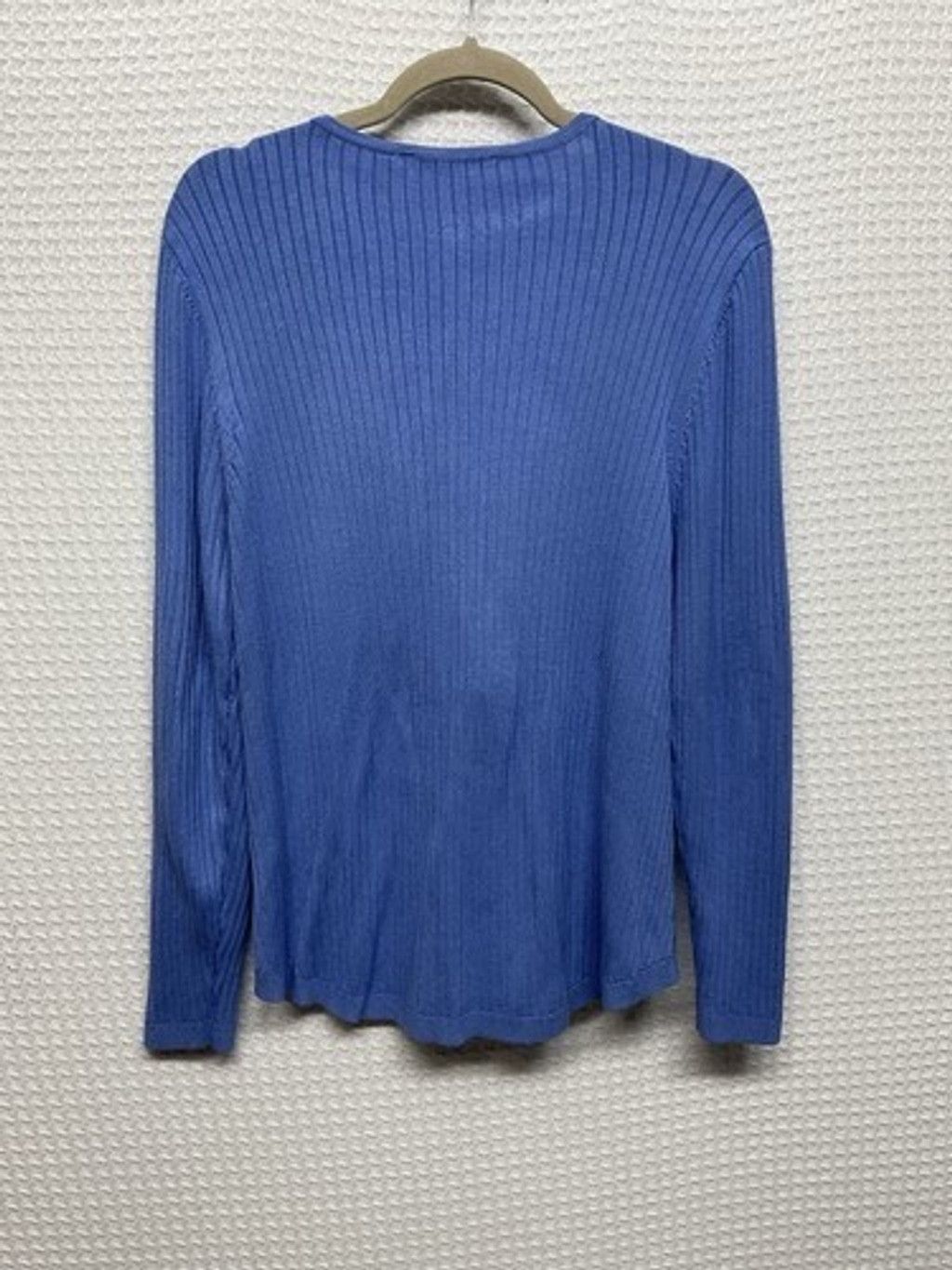 Soft Surroundings Soft Surroundings Blue Zip Valentina V-Neck Sweater Women XL Size XL / US 12-14 / IT 48-50 - 7 Thumbnail