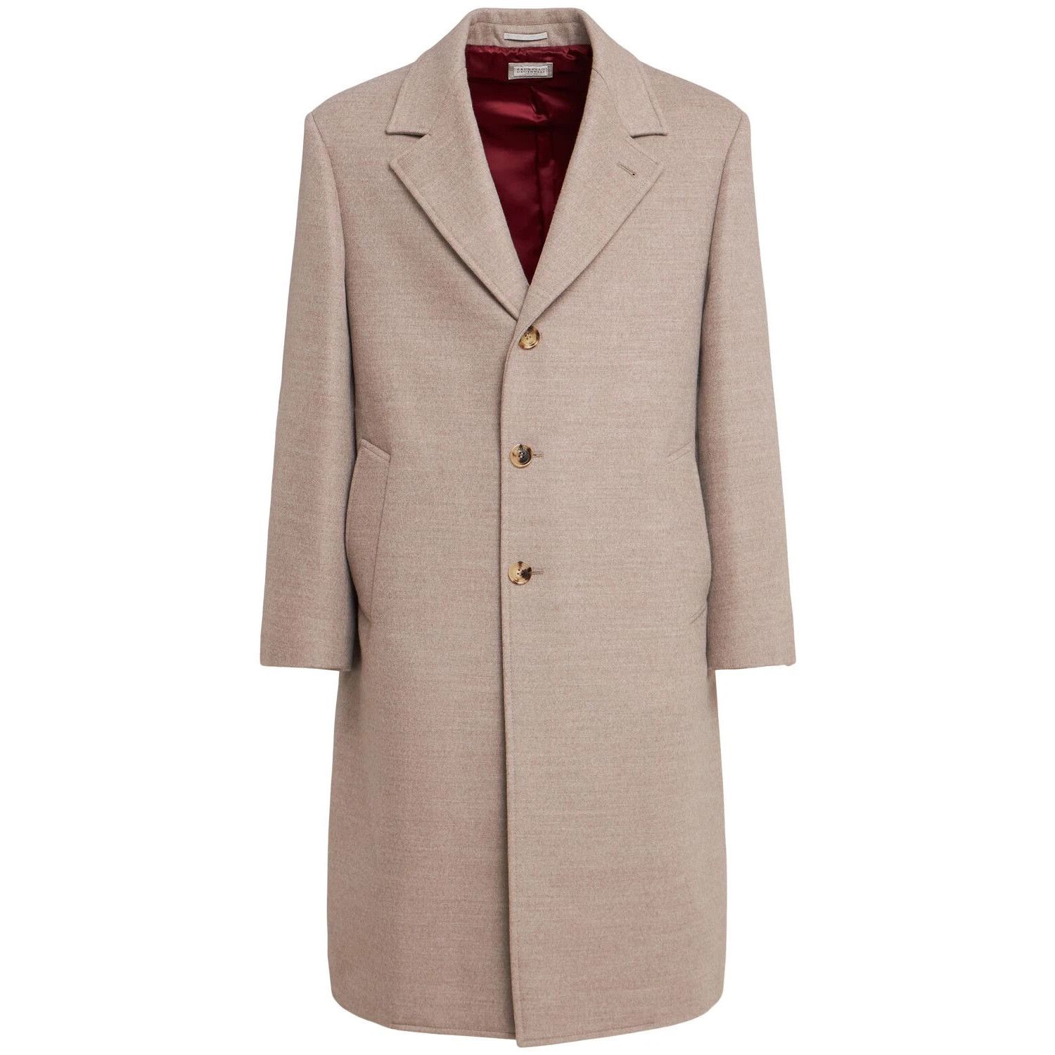 Brunello Cucinelli BRUNELLO CUCINELLI Bark Brown Wool Coat New & Authentic (Men Size US M / EU 48-50 / 2 - 1 Thumbnail