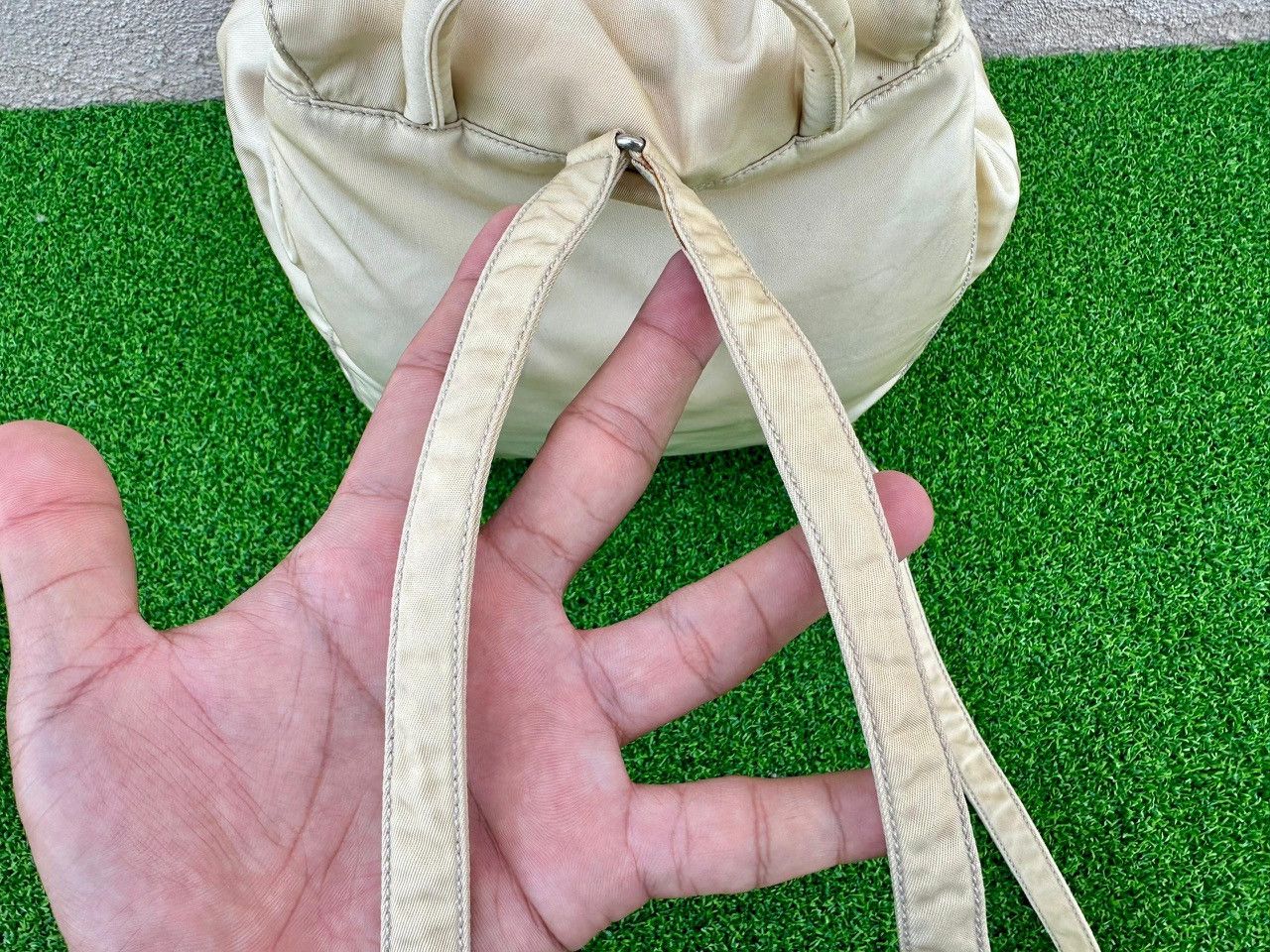 Prada Authentic Prada Tessuto Nylon Drawstring Small Backpack Size ONE SIZE - 8 Thumbnail
