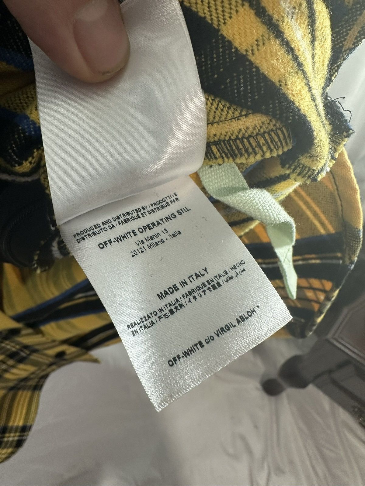 Off-White Off White Plaid Shirt Size US M / EU 48-50 / 2 - 12 Thumbnail
