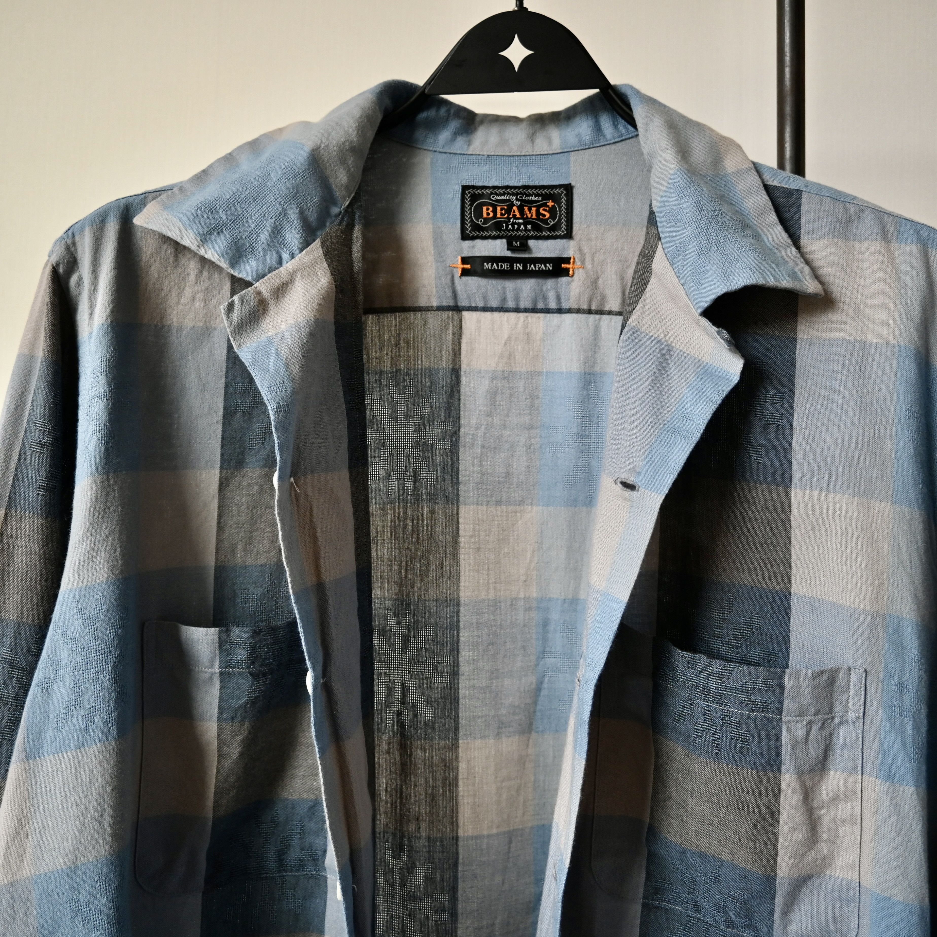 Beams Plus BEAMS Plus openwork block plaid square shirt made in Japan Size US M / EU 48-50 / 2 - 5 Thumbnail