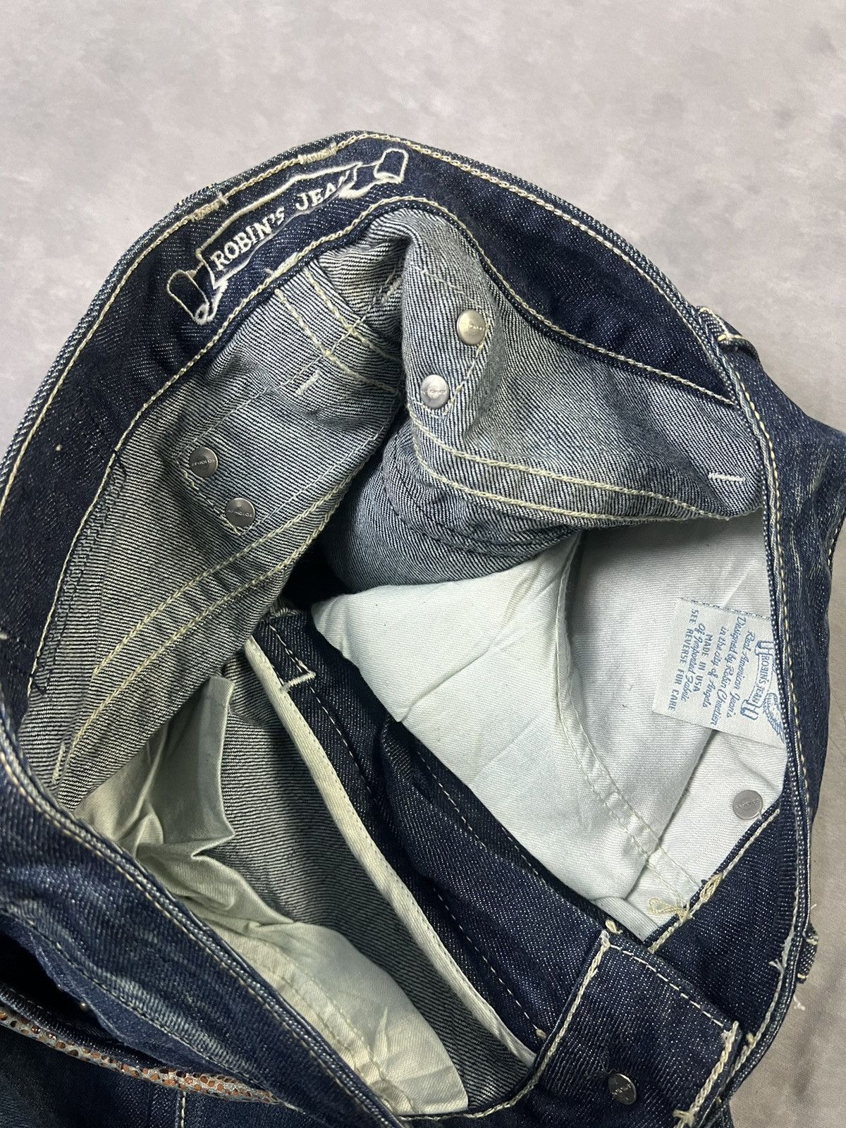 Hysteric Glamour × Undercover 2000s Robin Jean Leather Snake Studded Bootcut y2k Lgb Ifsix Size US 30 / EU 46 - 10 Thumbnail
