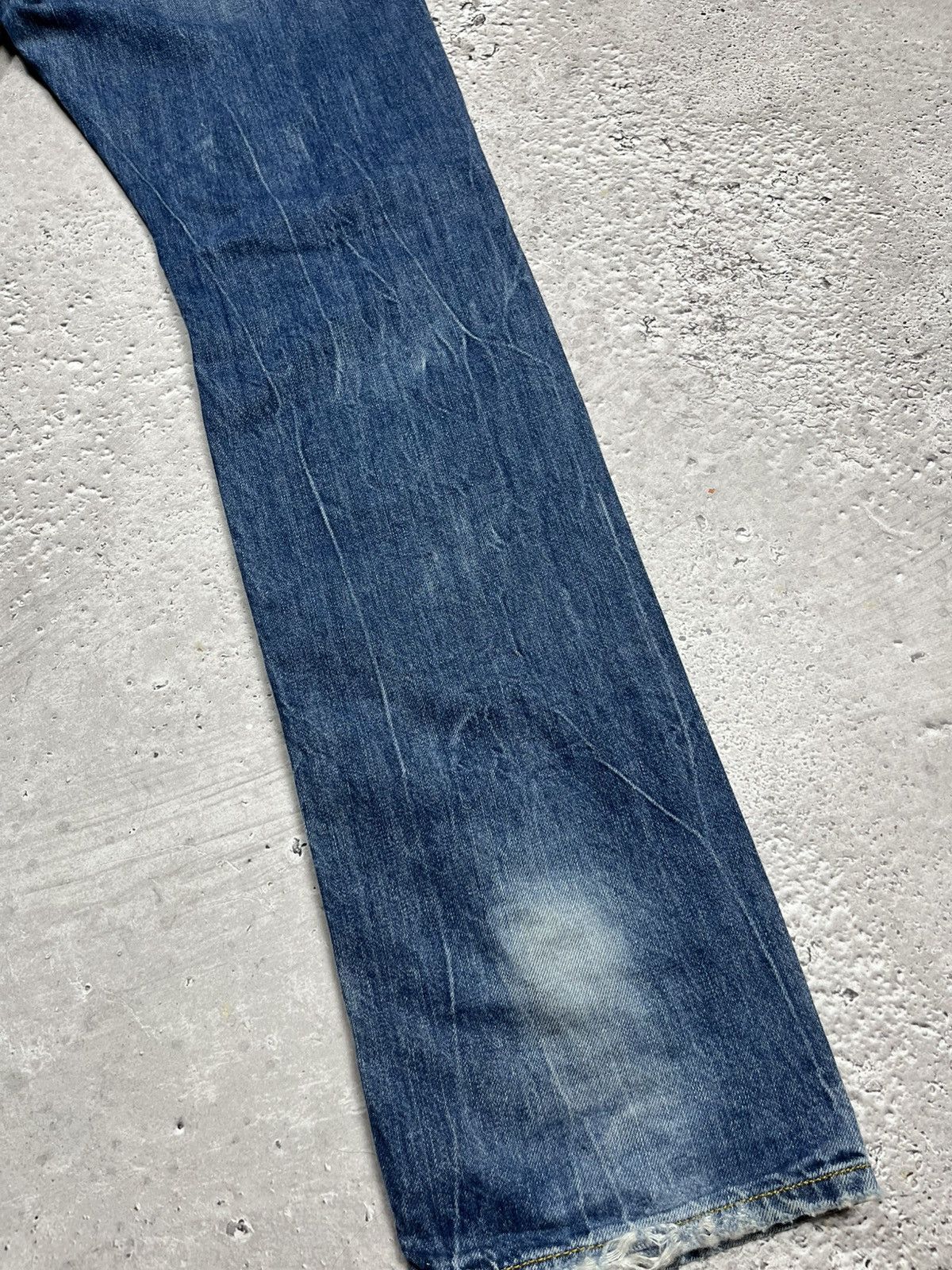 Diesel Diesel Krooley Distressed Faded Blue Denim Jeans Size 32 Size US 32 / EU 48 - 16 Thumbnail
