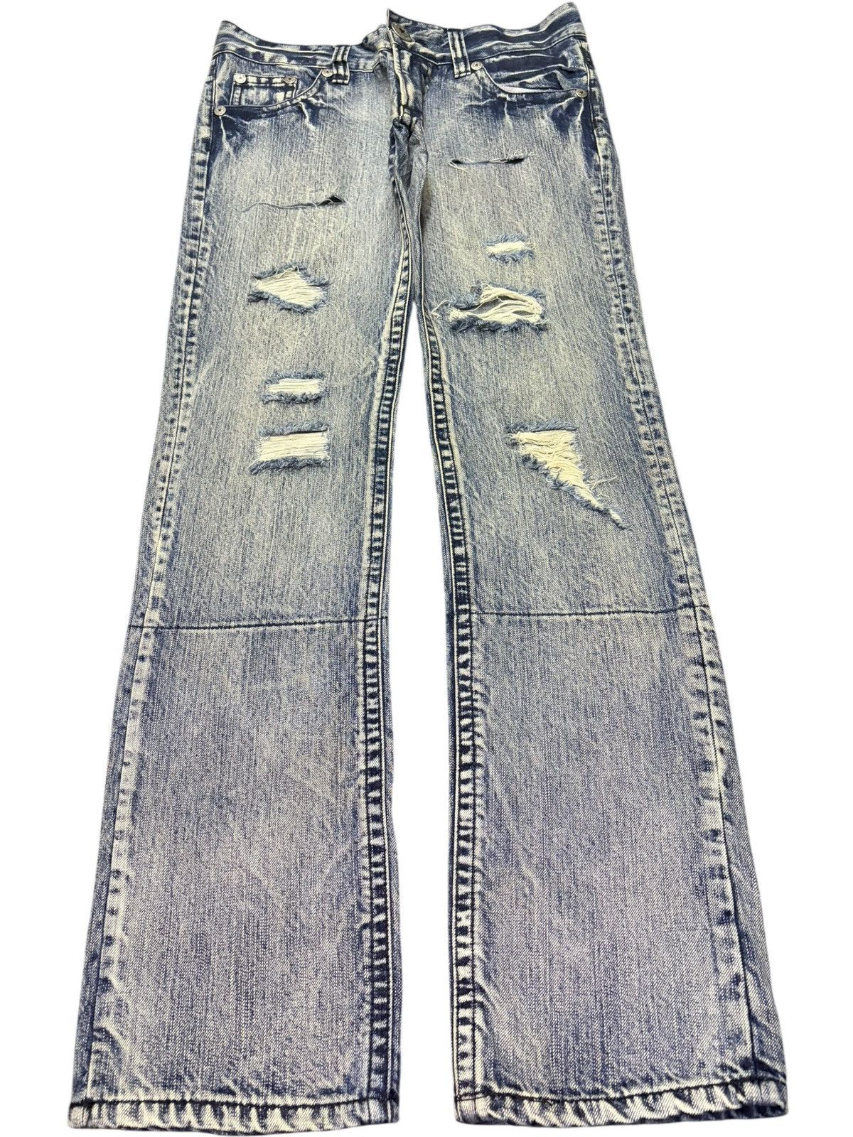 Ksubi Vintage Japanese Brand Bleached Wash Distressed Jeans Size 30" / US 8 / IT 44 - 1 Thumbnail