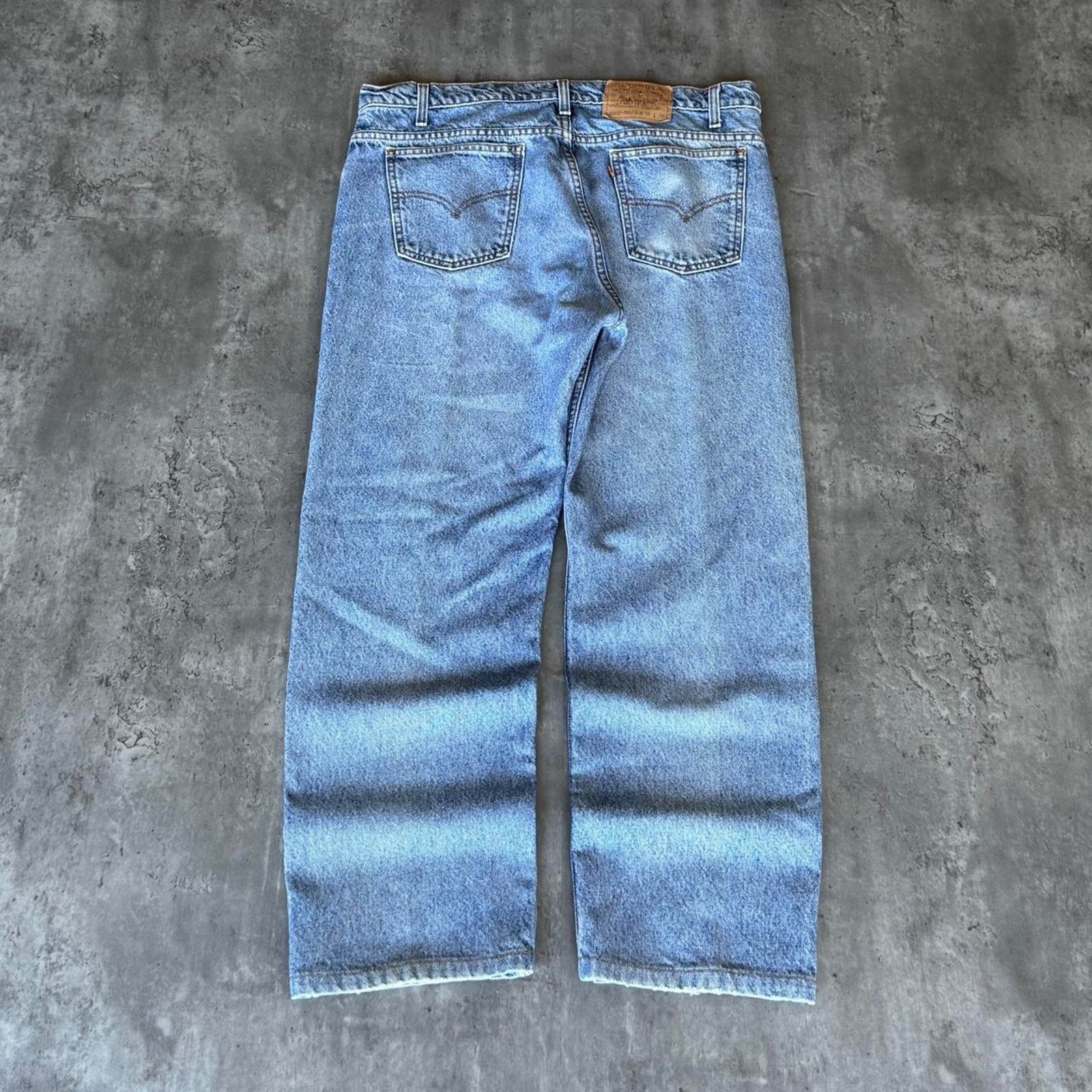 Levi's × Levi's Vintage Clothing × Vintage Vintage 90s Levi’s 505 Orange Tab Straight Leg Denim Jeans Size US 37 - 1 Thumbnail