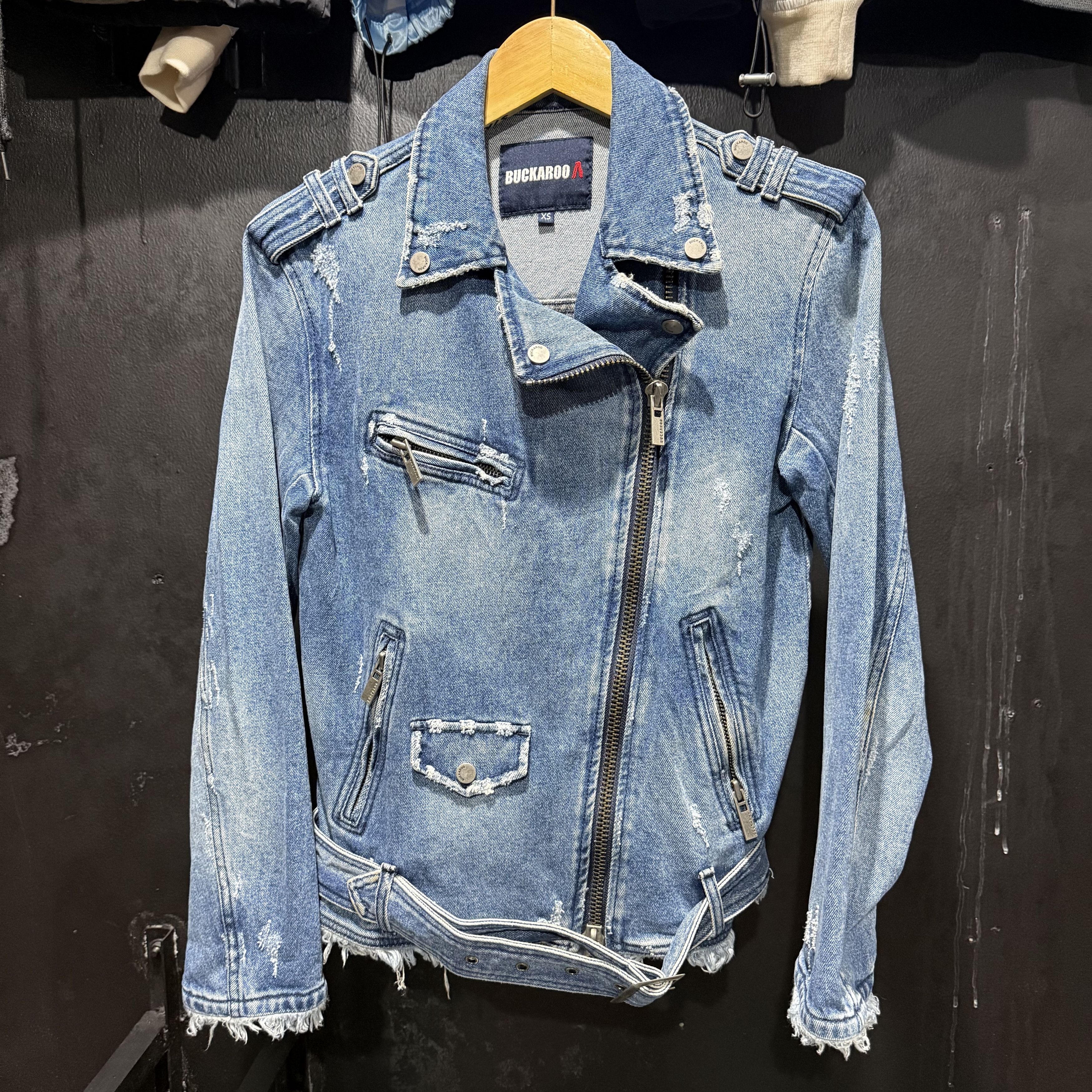 Japanese Brand Buckaroo Denim Biker Jacket Size US XS / EU 42 / 0 - 1 Thumbnail