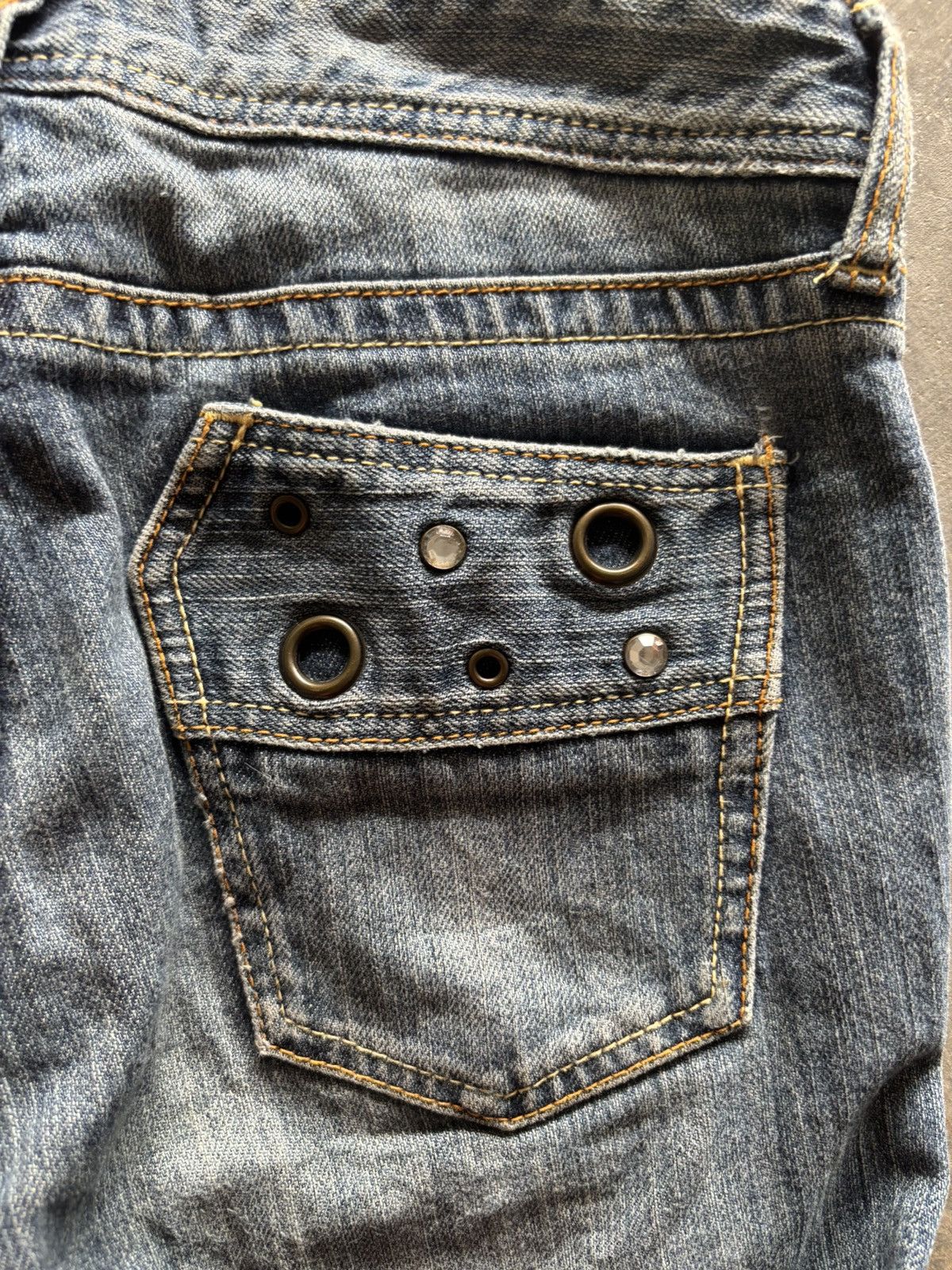 Hysteric Glamour sick flared daily topics japanese jeans punk grunge holes Size 29" - 13 Thumbnail