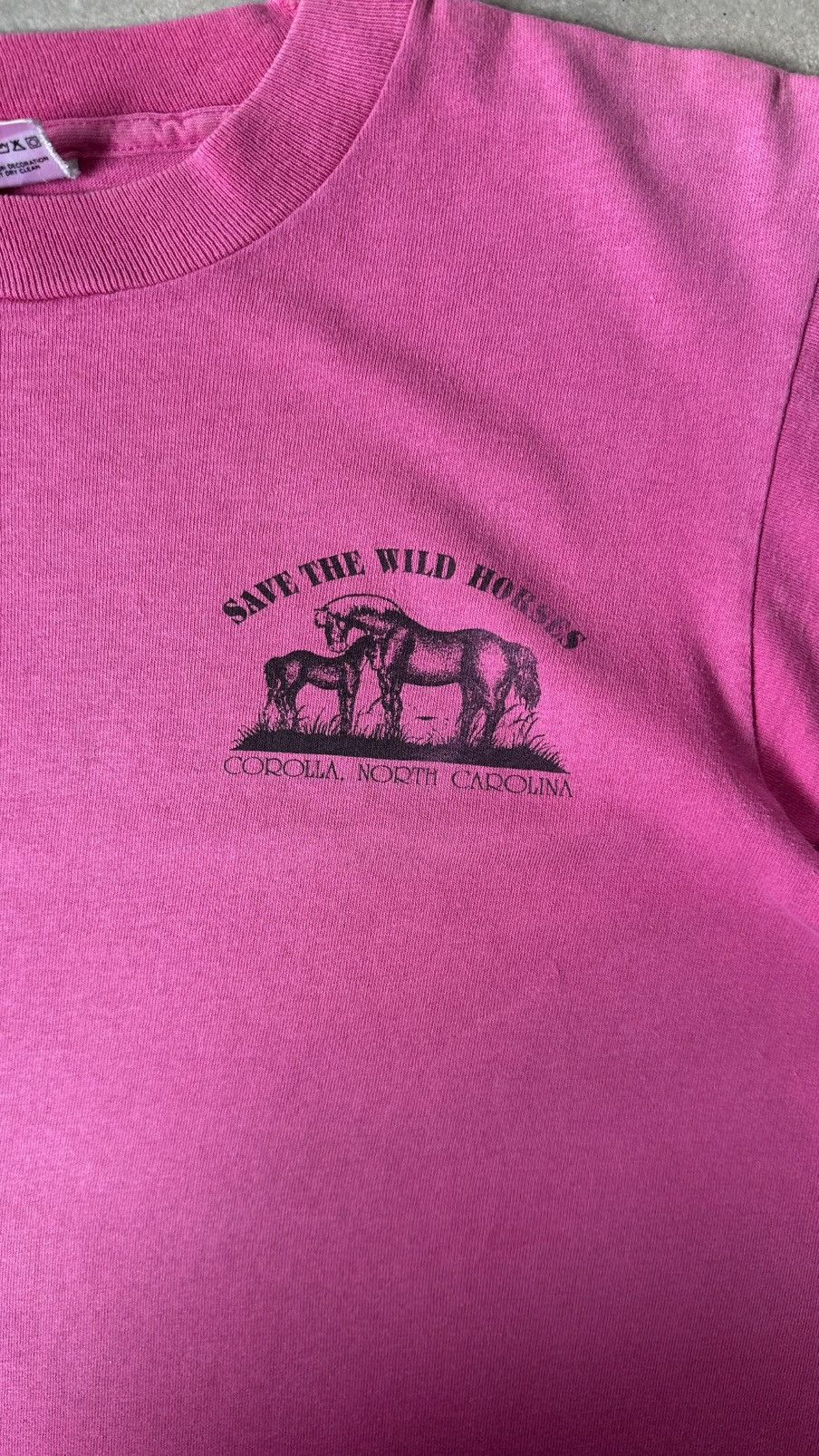 Vintage VINTAGE CAROLINA SAVE THE WILD HORSES TEE Size US M / EU 48-50 / 2 - 3 Thumbnail