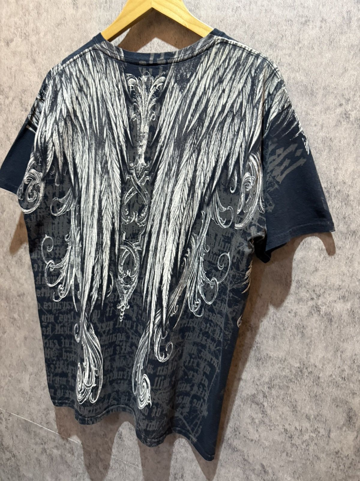 Affliction Y2k Apprime Double Eagle Gothic Insane AOP Tshirt Size US L / EU 52-54 / 3 - 9 Thumbnail