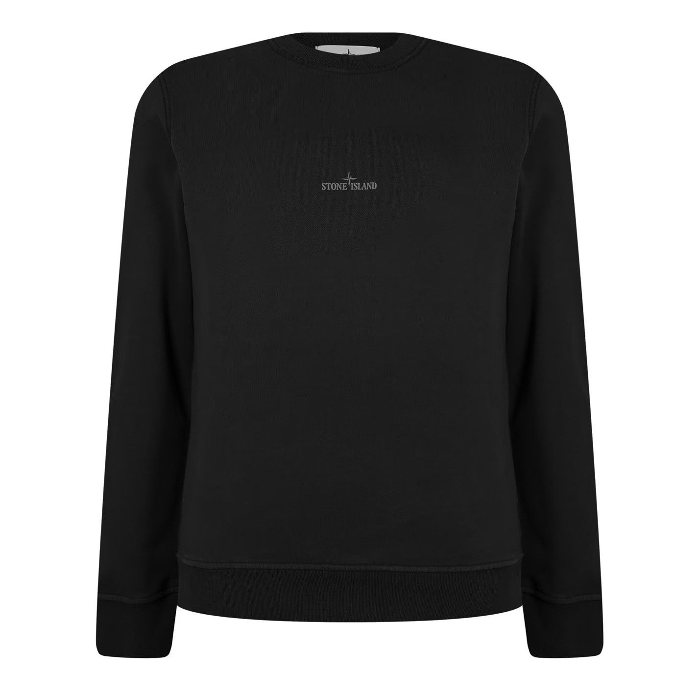 Stone Island o1g2r1mq0526 Logo Crew Sweatshirt in Black Size US M / EU 48-50 / 2 - 1 Thumbnail