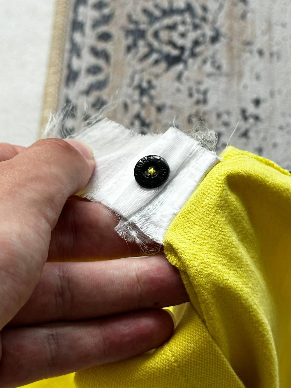 Stone Island Stone Island Junior 8 Years Yellow Patch Program Polo Size US XXS / EU 40 - 13 Thumbnail