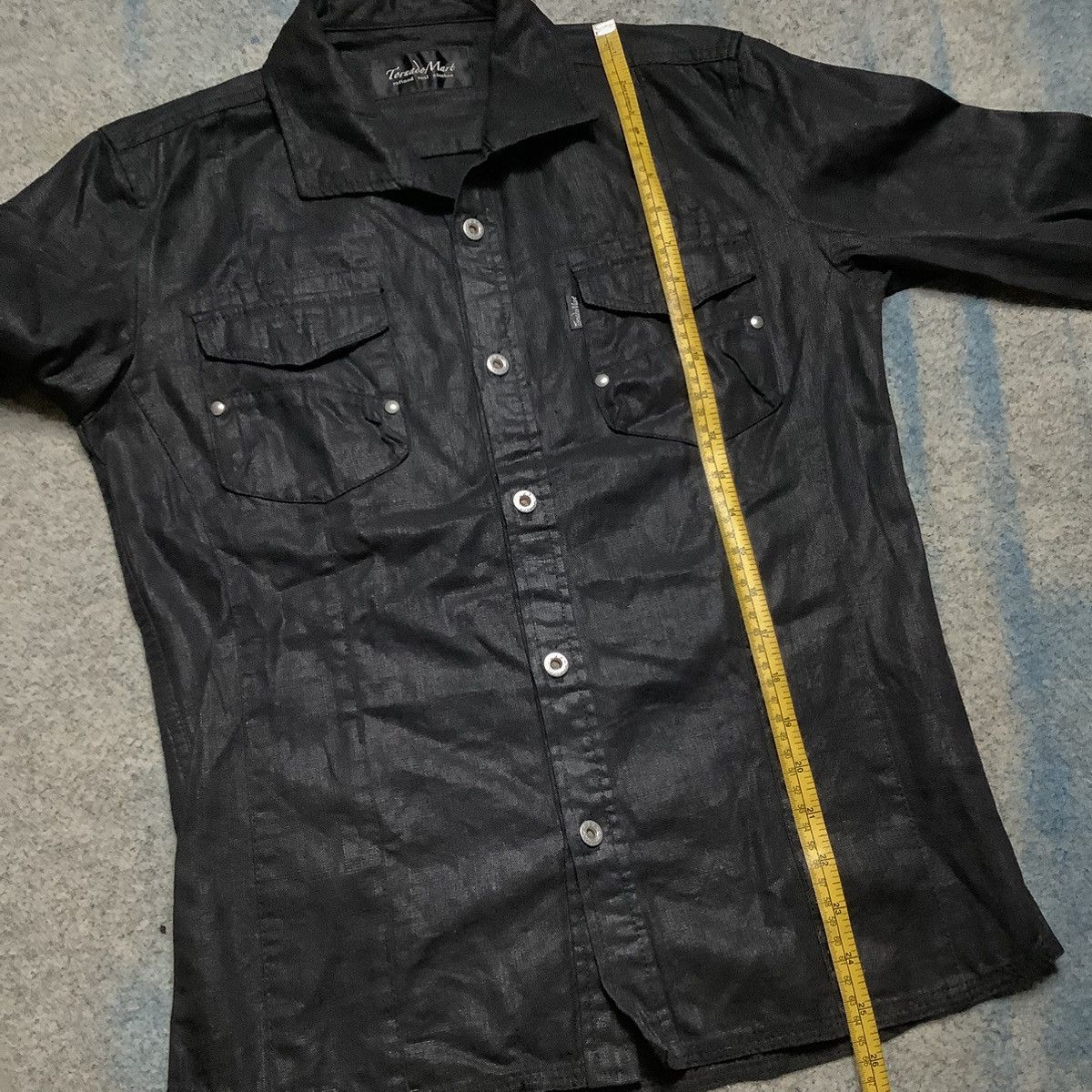 Tornado Mart 2000s Tonardo Mart Blak Raw Shirt Size US M / EU 48-50 / 2 - 12 Thumbnail