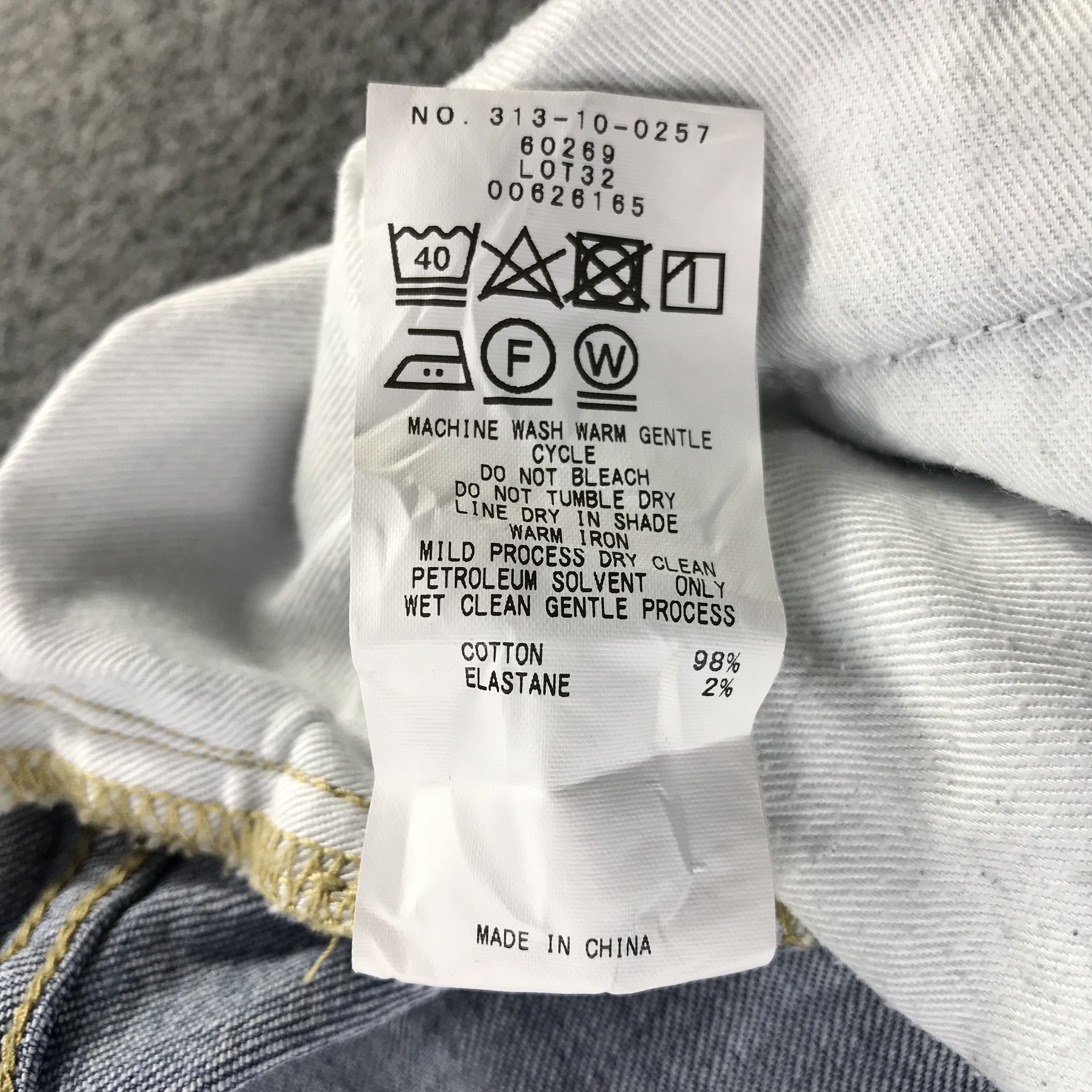 Japanese Brand Ships Selvedge Faded Blue Skinny Denim KJ3428 Size US 32 / EU 48 - 10 Thumbnail