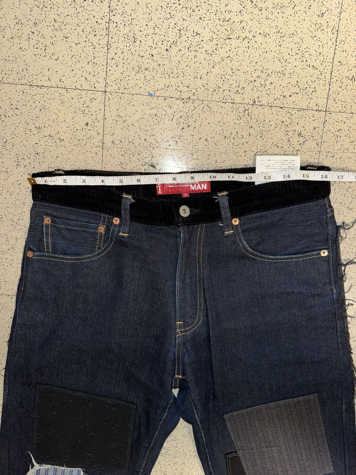Junya Watanabe × Levi's Junya Watanabe Patchwork Denim Blue Size US 33 - 9 Thumbnail