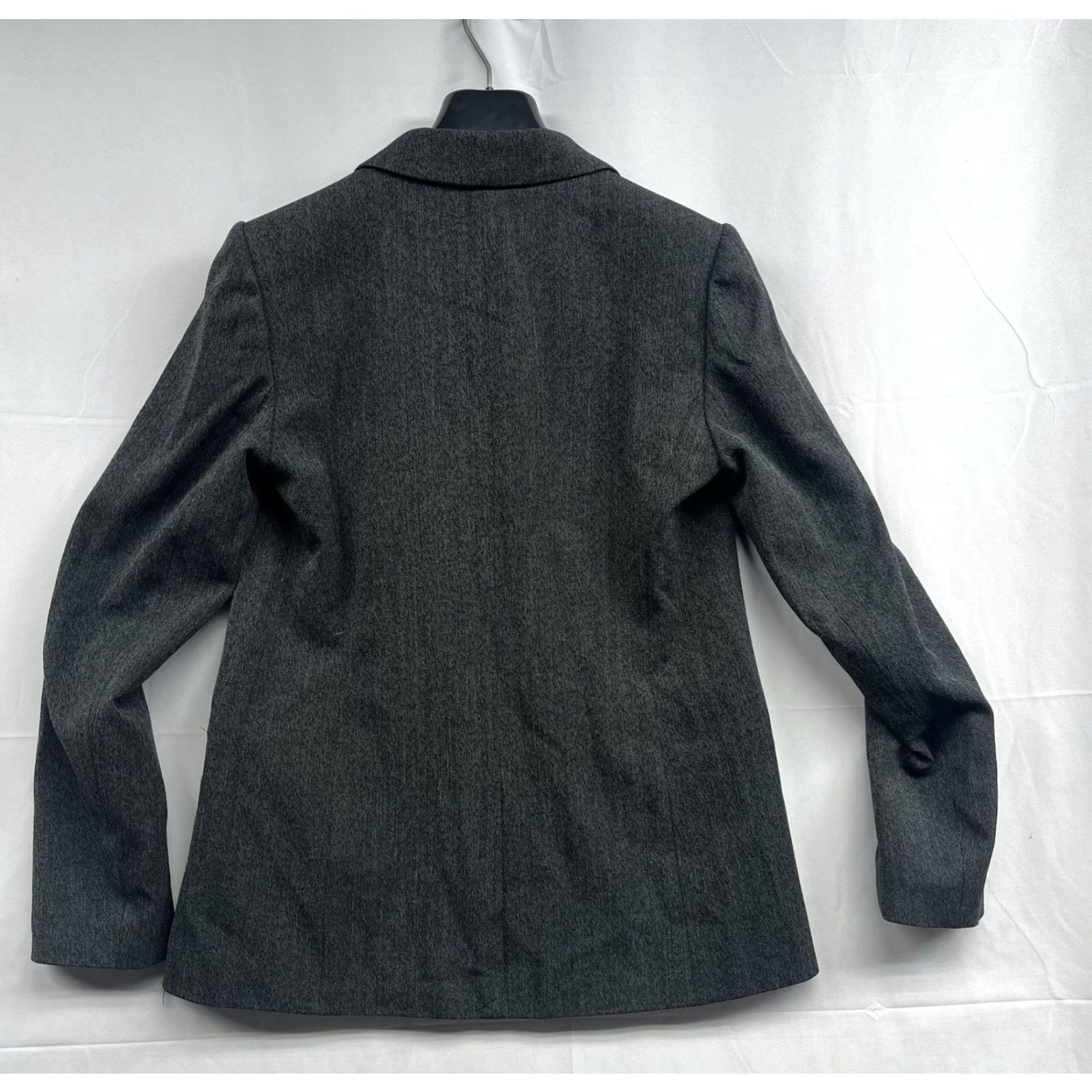 Armani Exchange Armani Exchange A/X Womens Dark Gray Cotton Blend Blazer 6 Size M / US 6-8 / IT 42-44 - 2 Thumbnail