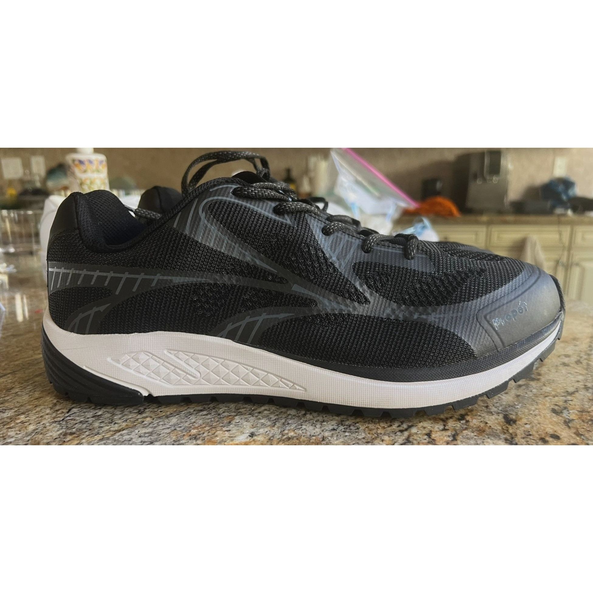 Other Propet Mens Ortholite Black & Gray Athletic Walking Shoes Si Size US 13 / EU 46 - 3 Thumbnail