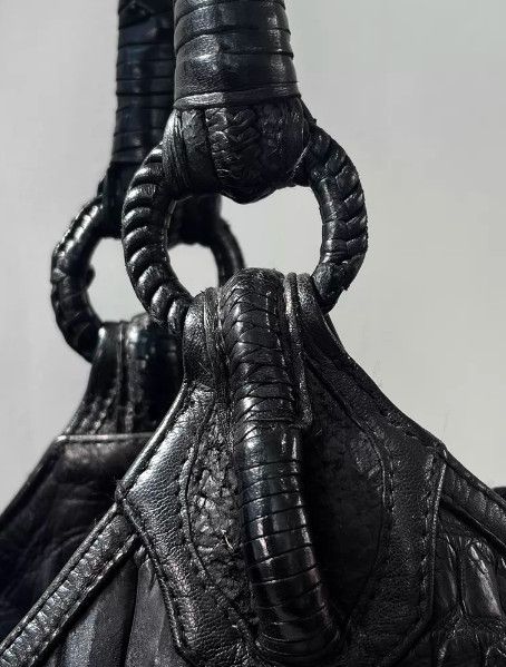 KMRii KMRii Early Custom Rivet Crocodile Leather Tote Bag Size ONE SIZE - 7 Thumbnail
