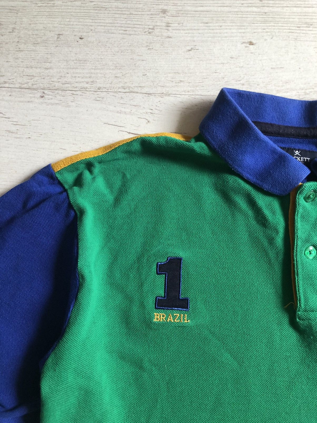 Hackett Polo Hackett brazil 1 vintage Size US XL / EU 56 / 4 - 4 Thumbnail