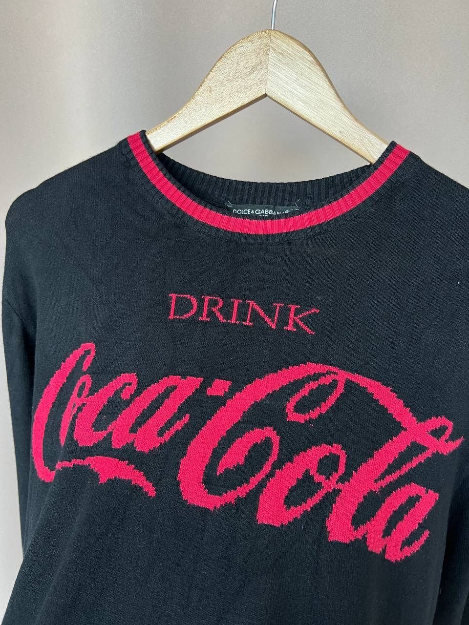 Dolce Gabbana Drink Coca Cola Wool Sweater Mens Size L/XL
