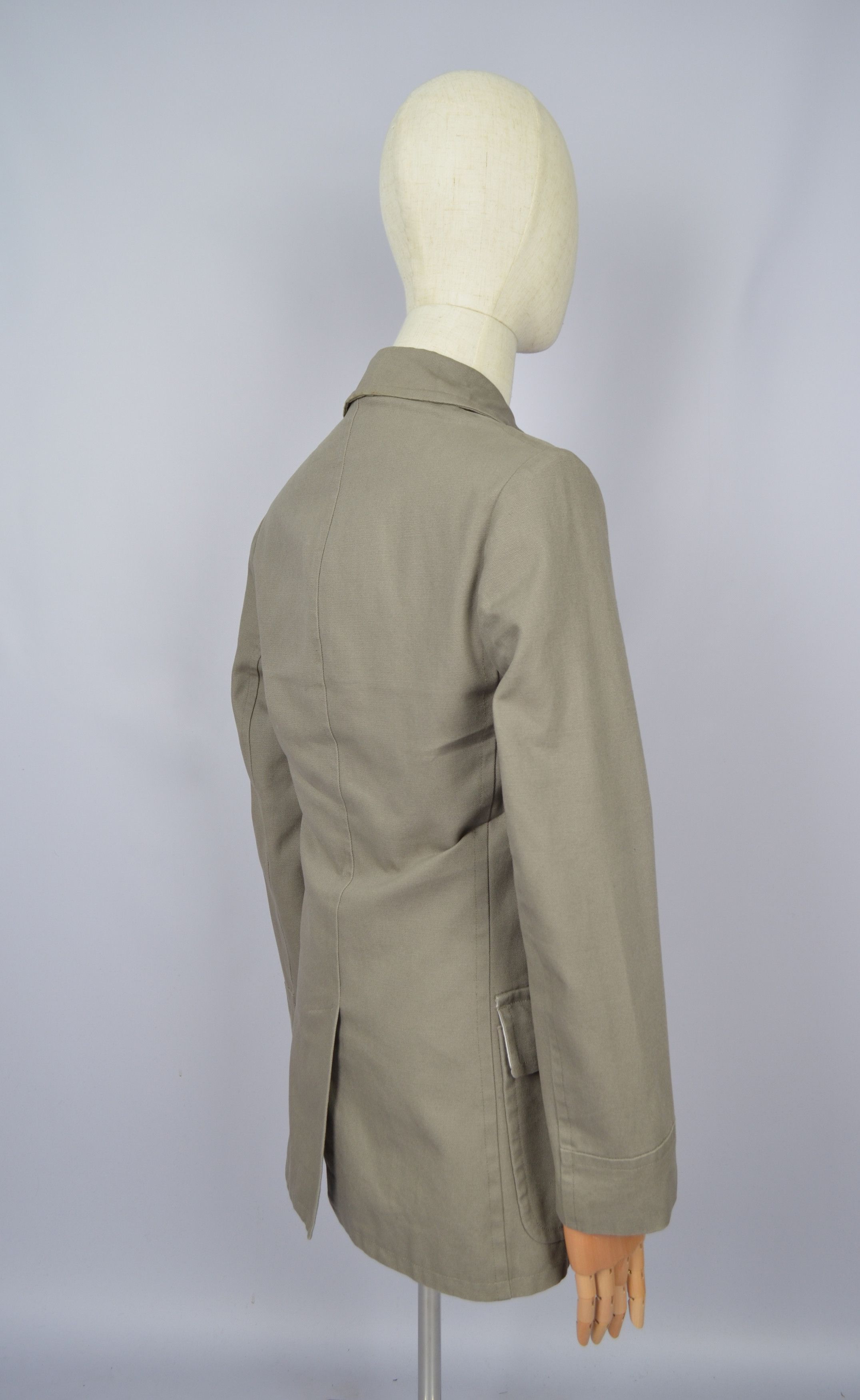 Unis Unis USA Beige Cotton Peacoat Jacket Coat Size 36 / S Size US S / EU 44-46 / 1 - 9 Thumbnail