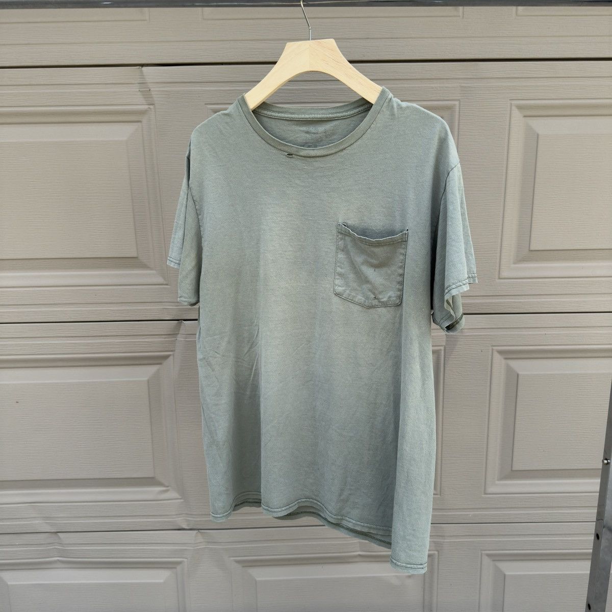 Vintage Sun Faded Thrashed Distressed Grunge Shirt ERD Chrome Green Size US L / EU 52-54 / 3 - 6 Thumbnail