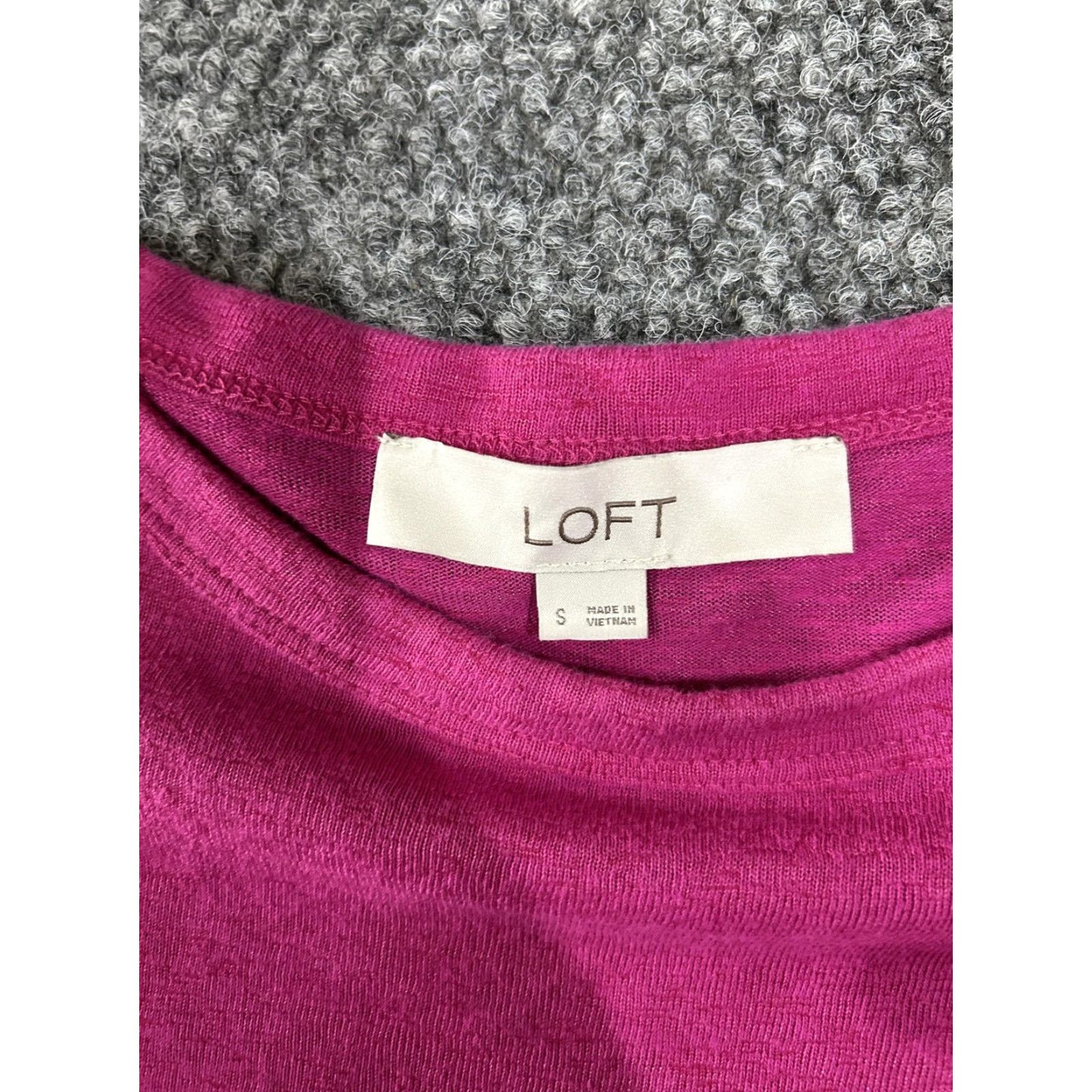 Loft Loft Shirt Womens Small Pink Flutter Sleeve Ruffle Crew Neck Casual Top Blouse Summer Size S / US 4 / IT 40 - 4 Thumbnail