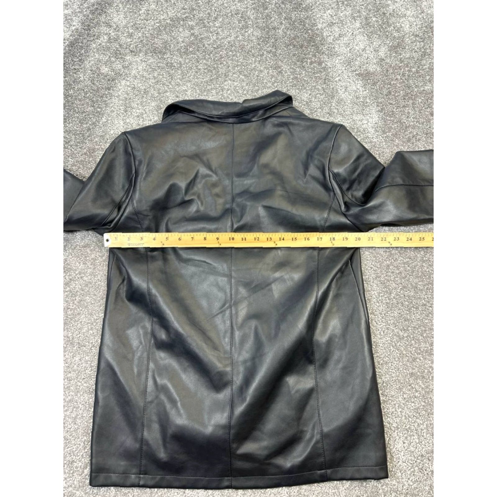 American Eagle Outfitters American Eagle Jacket Womens Medium Black Faux Leather Size M / US 6-8 / IT 42-44 - 5 Thumbnail