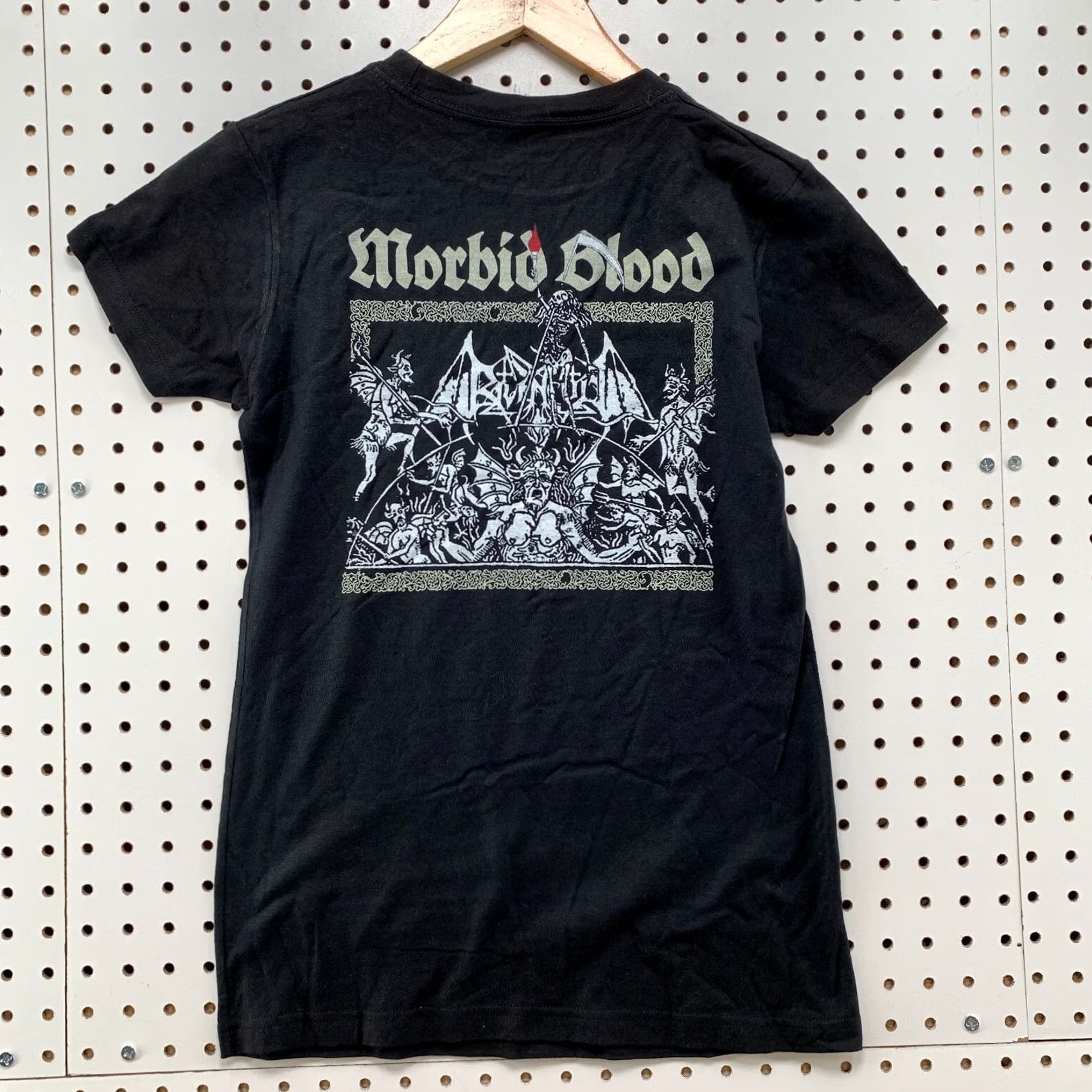 Tultex Morbid Blood Demonic Shirt Black Double Sided Demon Adult Small Size US S / EU 44-46 / 1 - 2 Thumbnail