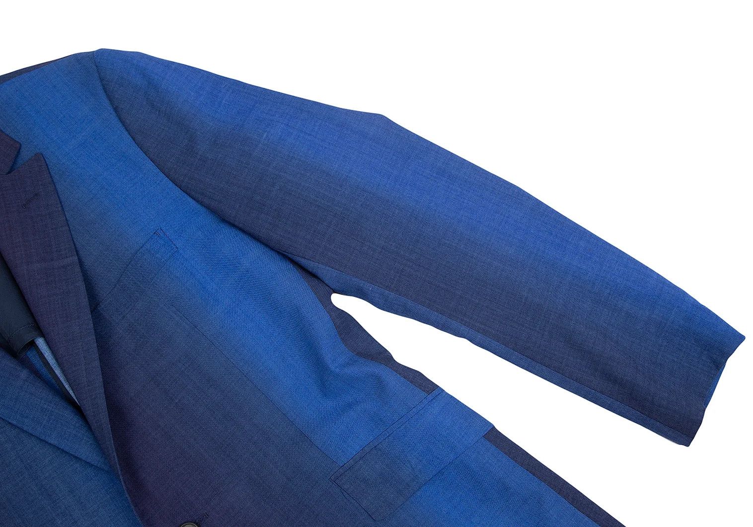 Issey Miyake Wool Gradient 1-Button Jacket in Blue Size 4 Size US XL / EU 56 / 4 - 7 Thumbnail