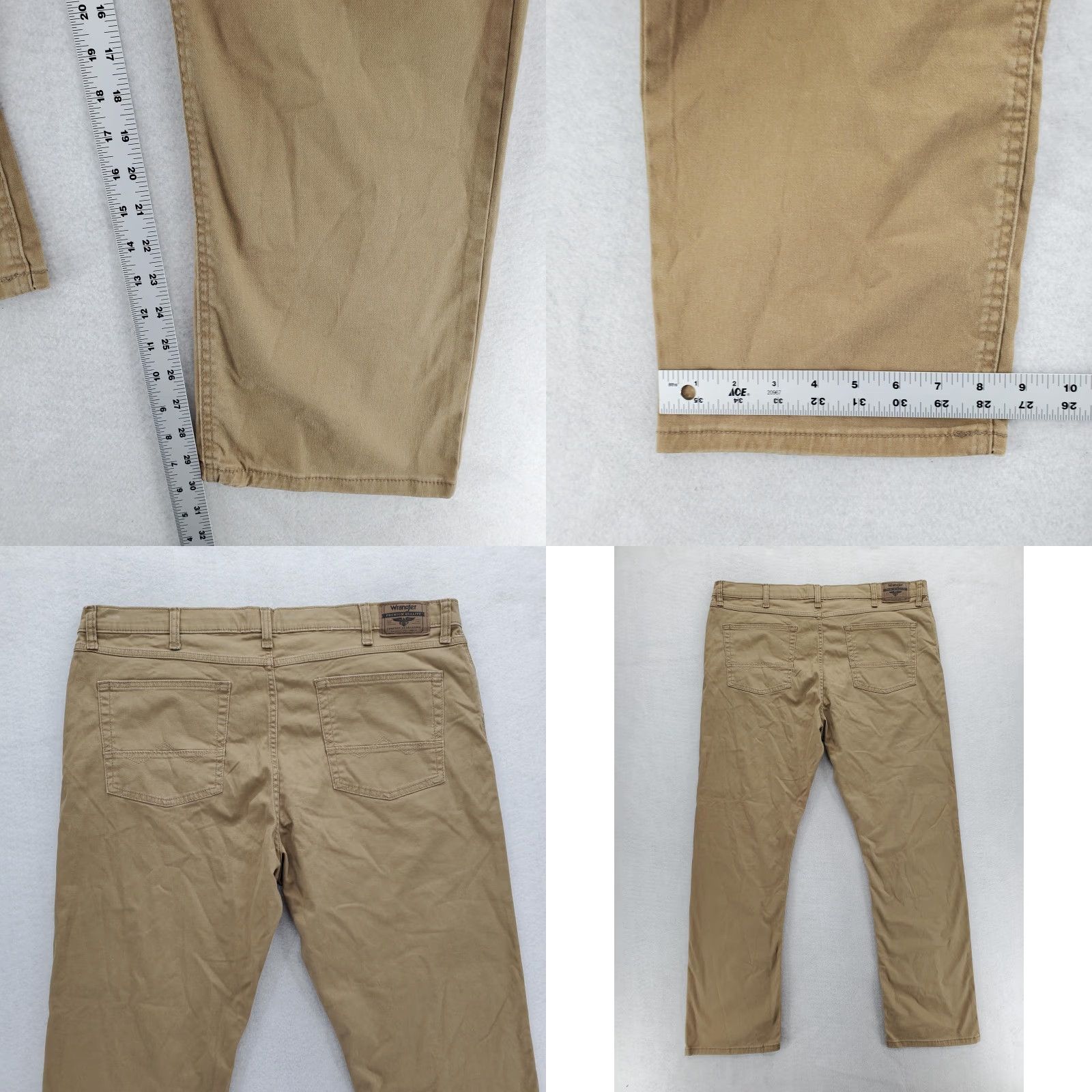 Wrangler Wrangler Pants Mens 40x30 Khaki Slim Straight Five Star Flex Stretch Twill NWT Size US 40 / EU 56 - 8 Thumbnail