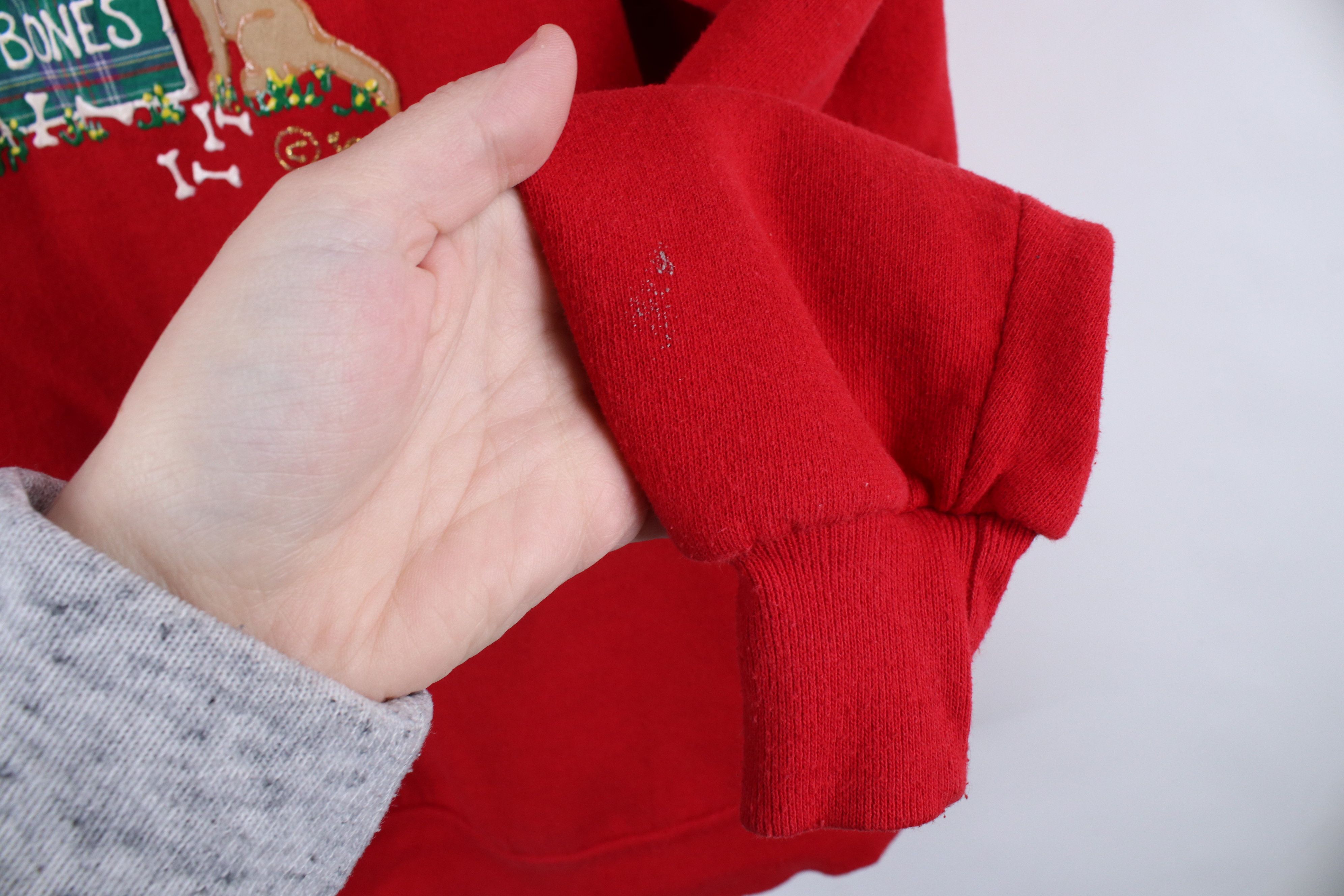 Vintage Vintage 90s Streetwear Farmhouse Puppy Sweatshirt Red USA Size L / US 10 / IT 46 - 6 Thumbnail