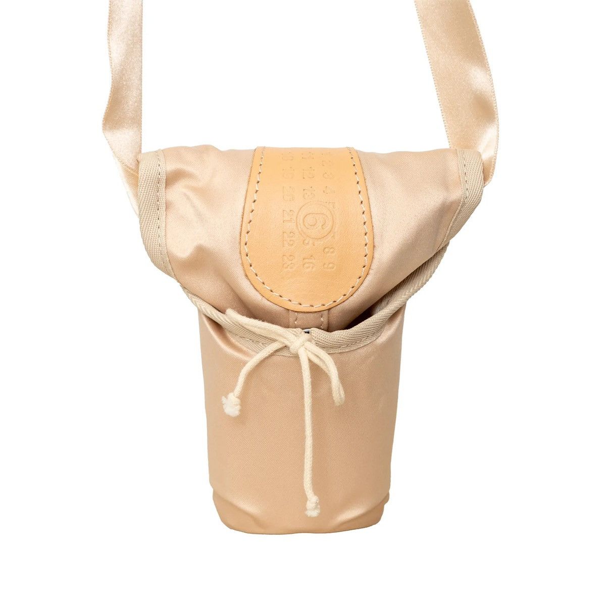 MM6 Maison Margiela Ballerina Satin crossbody bag leather