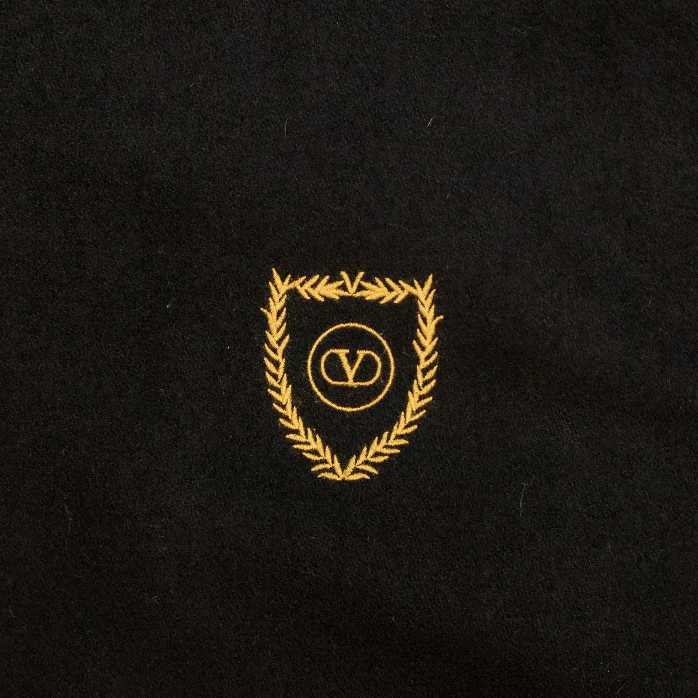 Valentino 80s Valentino Uomo Black Wool Blend Bomber Jacket Size US S / EU 44-46 / 1 - 4 Thumbnail