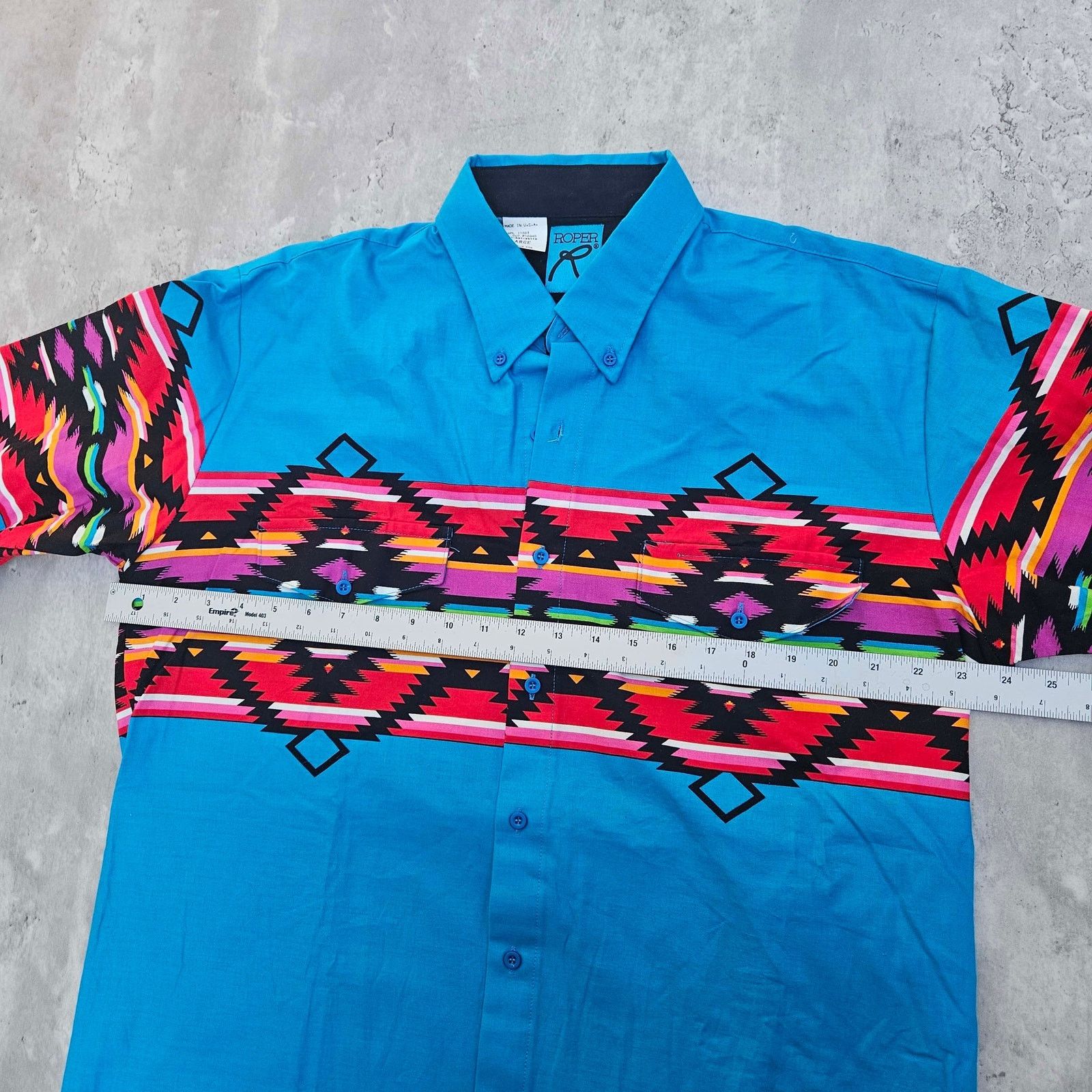 Roper Vintage Roper Shirt Western Blue Aztec Women's Large NWOT Size L / US 10 / IT 46 - 5 Thumbnail
