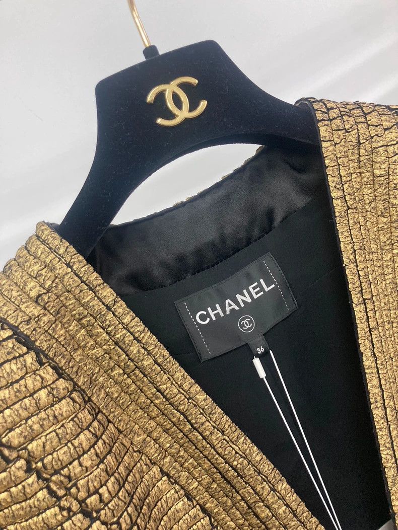 Chanel Chanel Egyptian series of the golden coat of the holy beet Size XS / US 0-2 / IT 36-38 - 4 Thumbnail