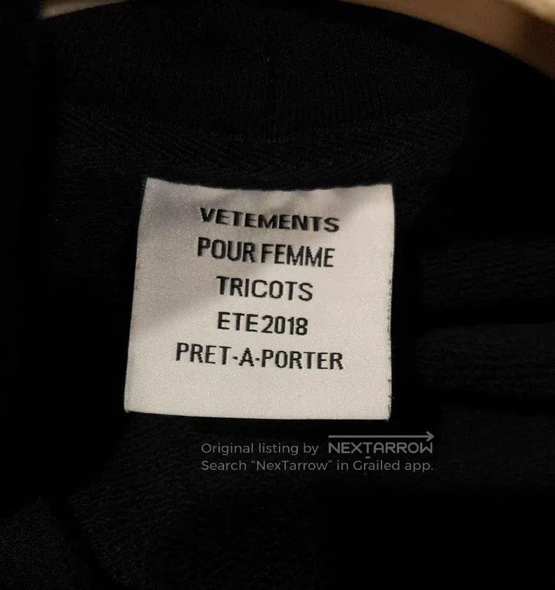 Vetements Vetements Double-layer hoodie Size US XS / EU 42 / 0 - 5 Thumbnail