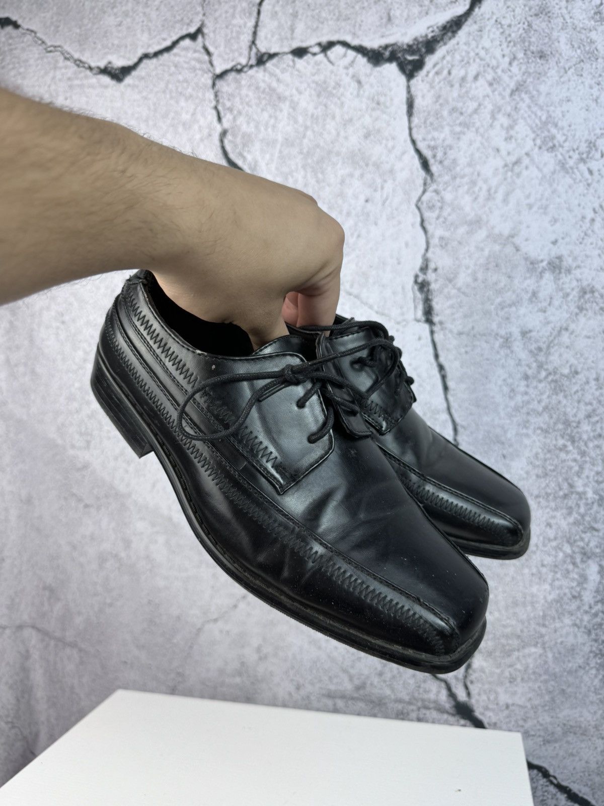 Stacy Adams Black High Quality Leather Loafers Vintage Y2k Italy Hype Size US 7 / EU 40 - 4 Thumbnail