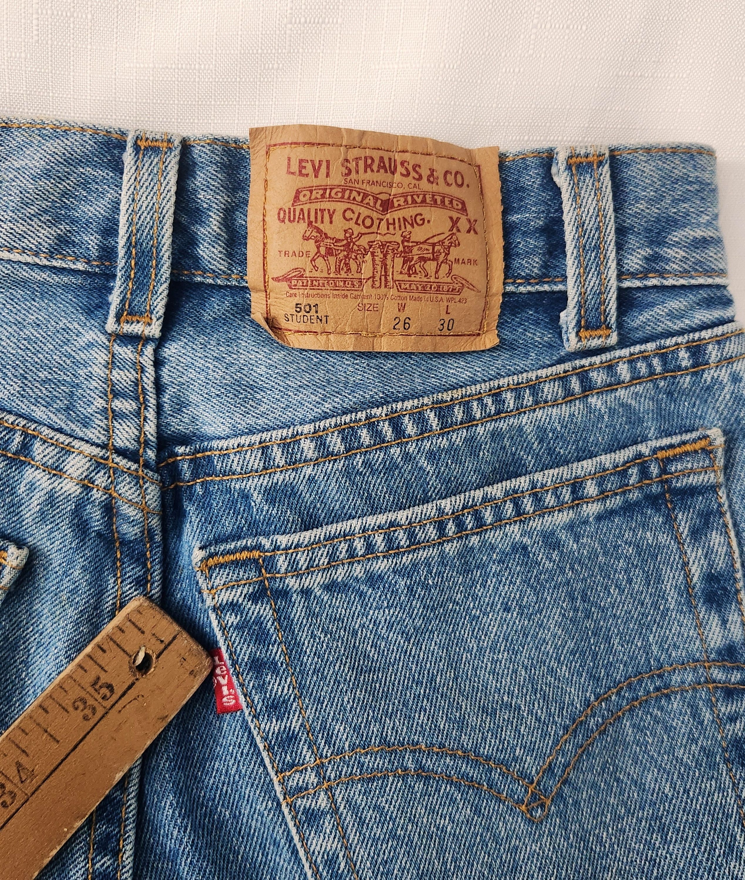 Levi's × Vintage Levi's True Vintage 501 Student XX USA Made VTG Red Tab 26 Size US 26 / EU 42 - 17 Thumbnail