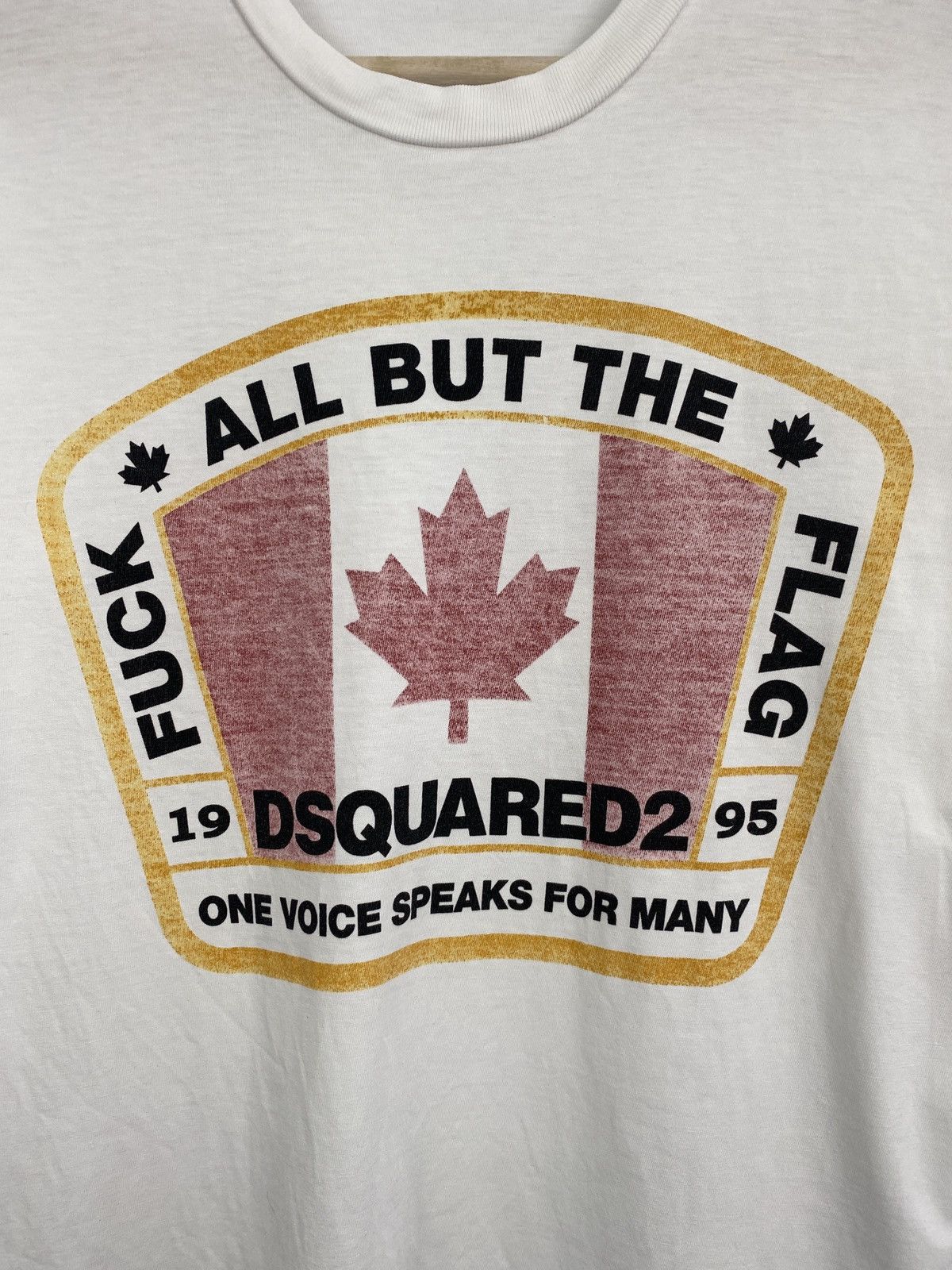 Dsquared2 🇨🇦 Dsquared2 Canada Fuck All But The Flag Y2K T-Shirt Rare Size US S / EU 44-46 / 1 - 4 Thumbnail