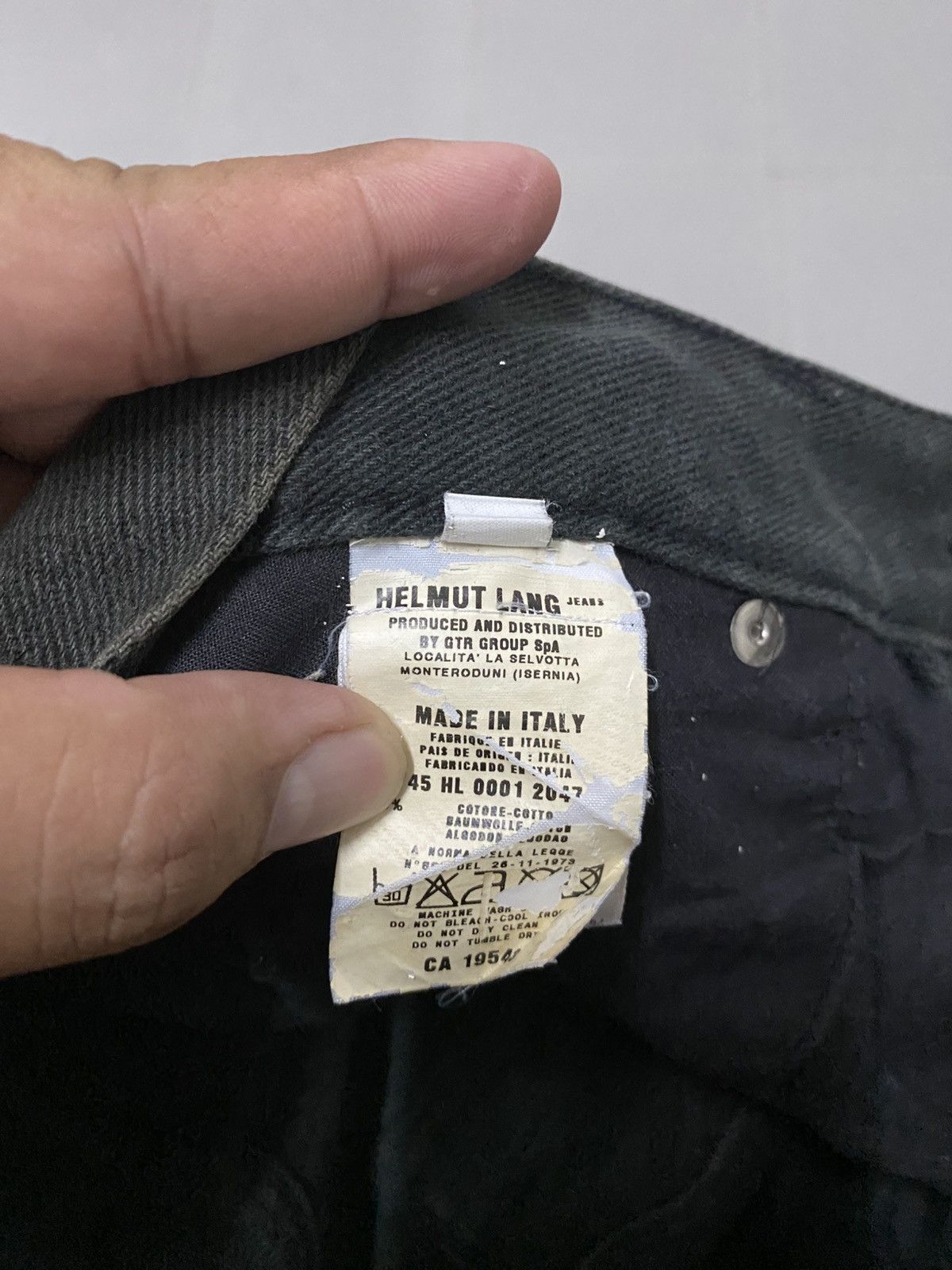 Helmut Lang black sunfaded 1998 helmut lang denim Size US 30 / EU 46 - 9 Thumbnail