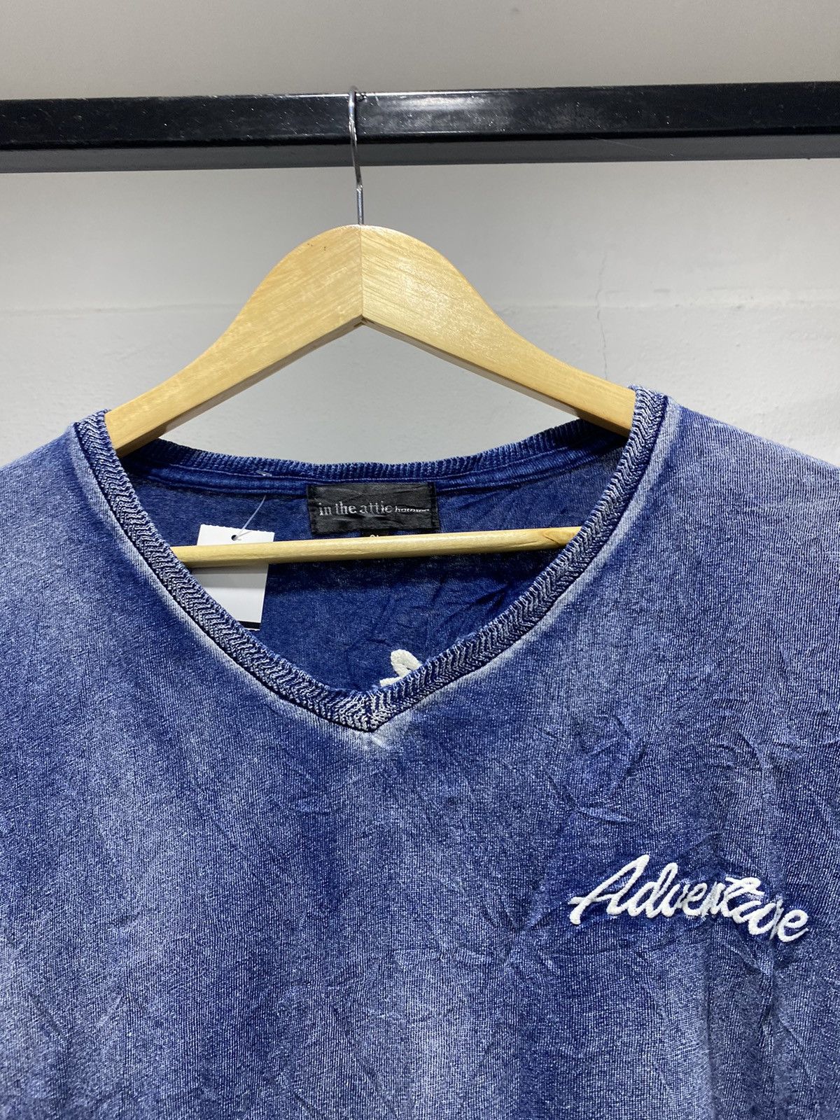 In The Attic Sick☠️ In The Attic Washed Blue Denim Indigo Punk Lgb Grunge Size US L / EU 52-54 / 3 - 8 Thumbnail