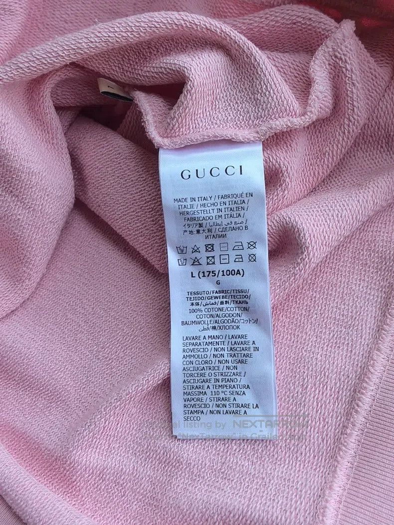 Gucci Gucci North co-branded pink hooded sweatshirt Size L / US 10 / IT 46 - 4 Thumbnail