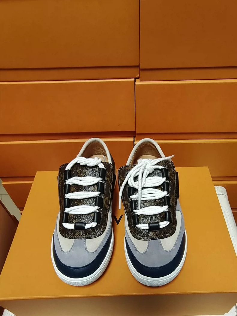 Louis Vuitton Louis Vuitton LV Designer LaceUp Sneakers for Women-2506 Size US 6 / IT 36 - 3 Thumbnail