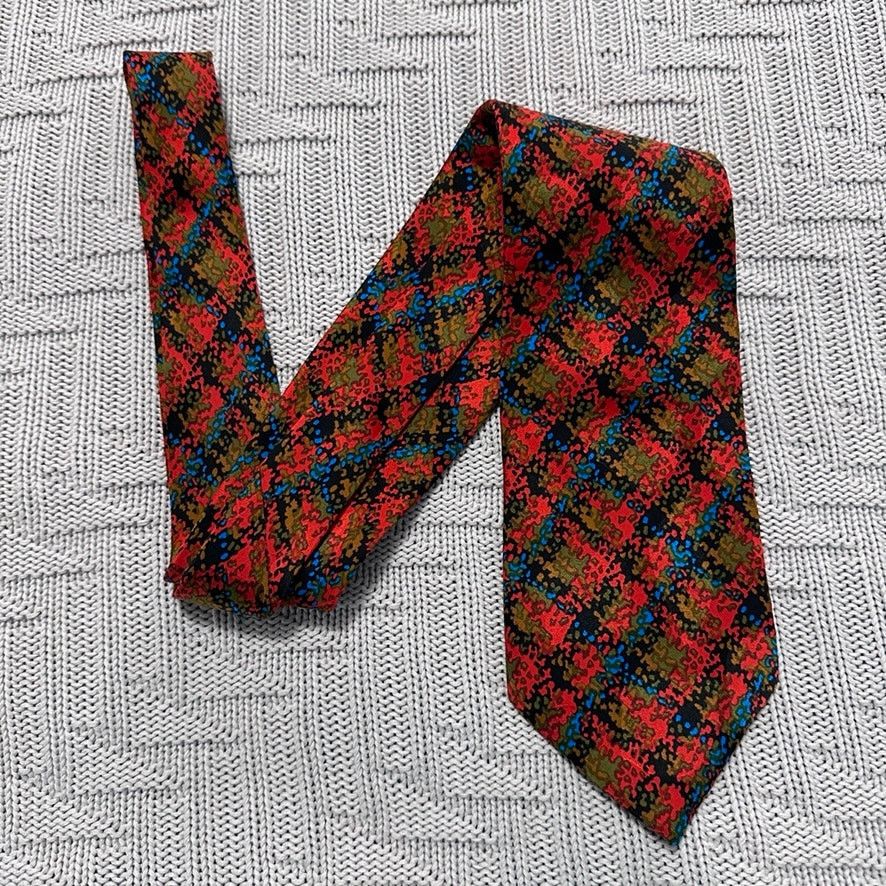 Vintage Vintage Serica Elite red abstract Italian silk tie Size ONE SIZE - 1 Thumbnail