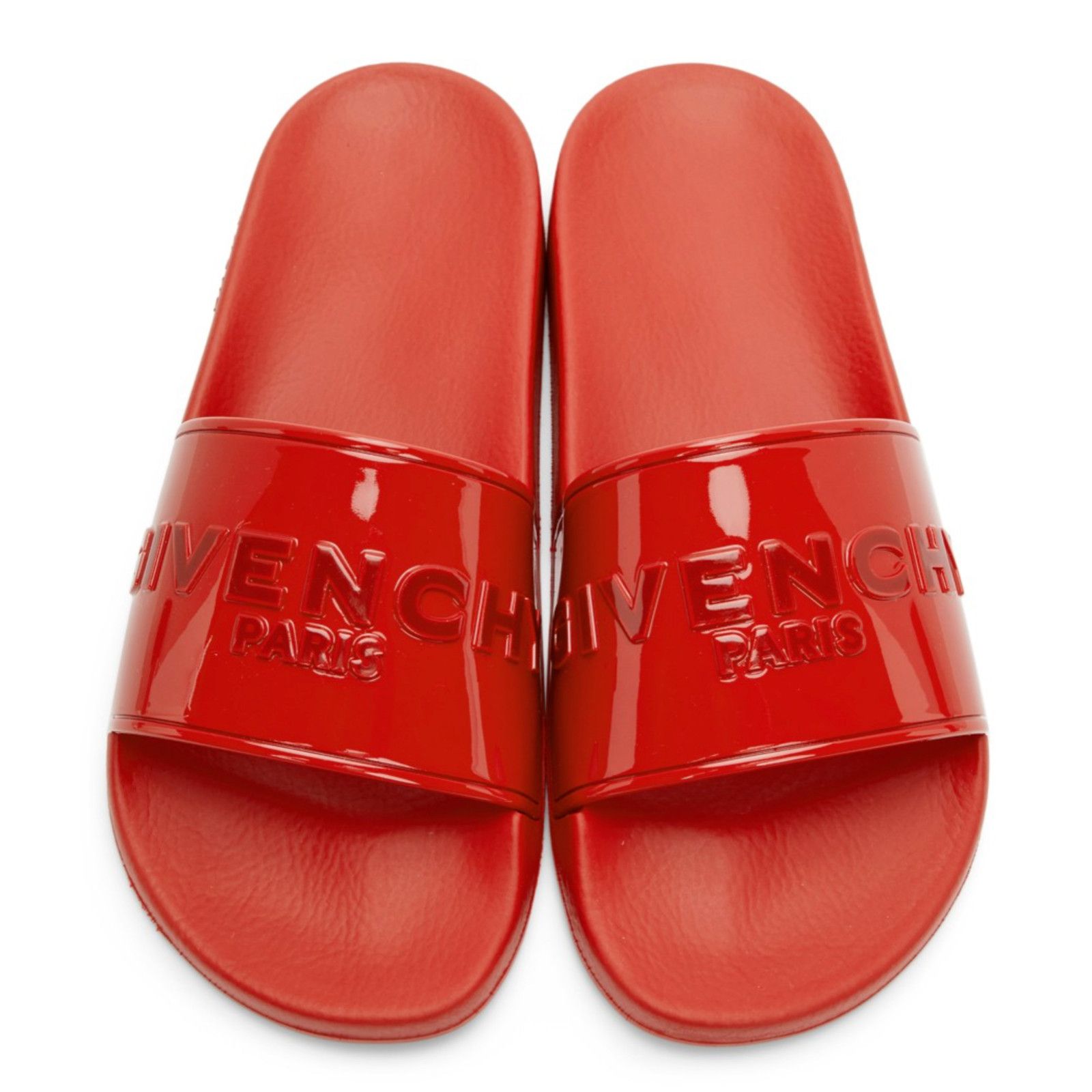 Givenchy Givenchy Paris Red Rubber Logo Embossed Slide On Pool Size US 11 / IT 41 - 7 Thumbnail