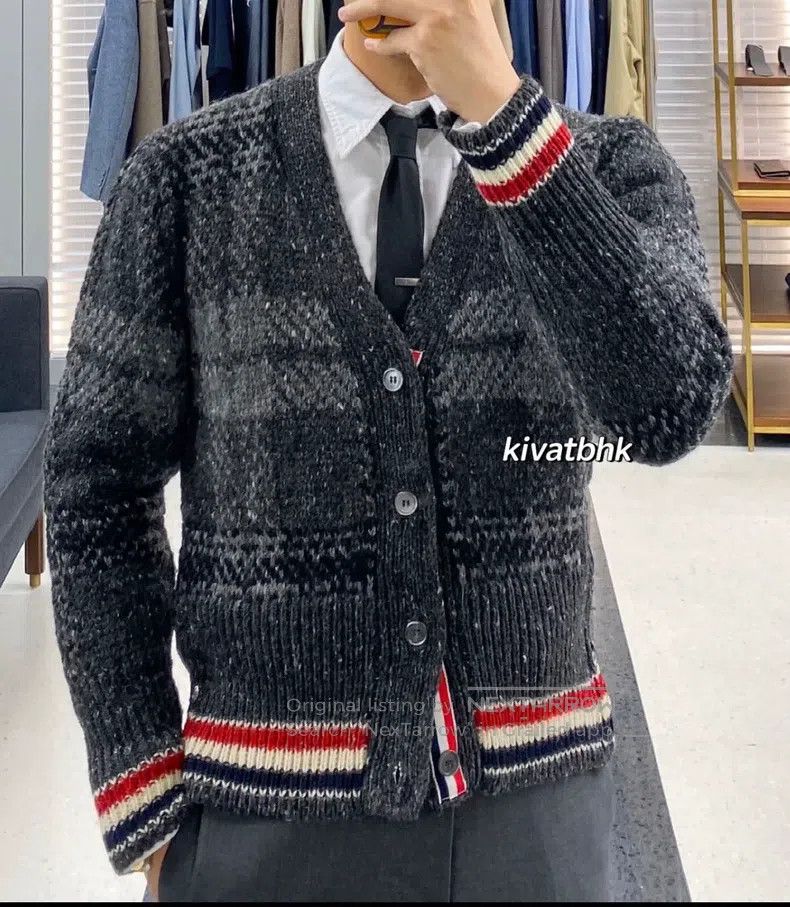 Thom Browne Thom Browne cardigan Size US L / EU 52-54 / 3 - 3 Thumbnail