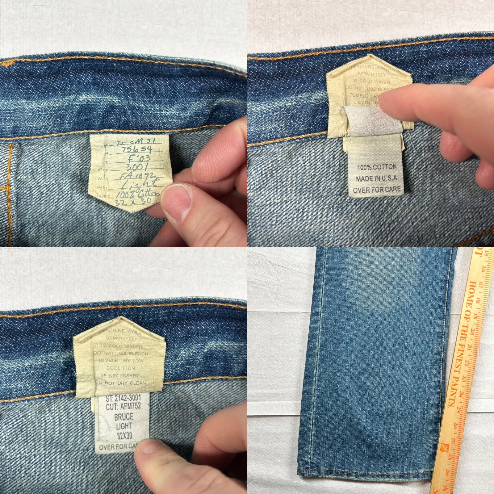 Abercrombie & Fitch VINTAGE Abercrombie Fitch Jeans Mens 32x30 Shacker Straight Bruce Y2K Faded USA Size US 32 / EU 48 - 8 Thumbnail