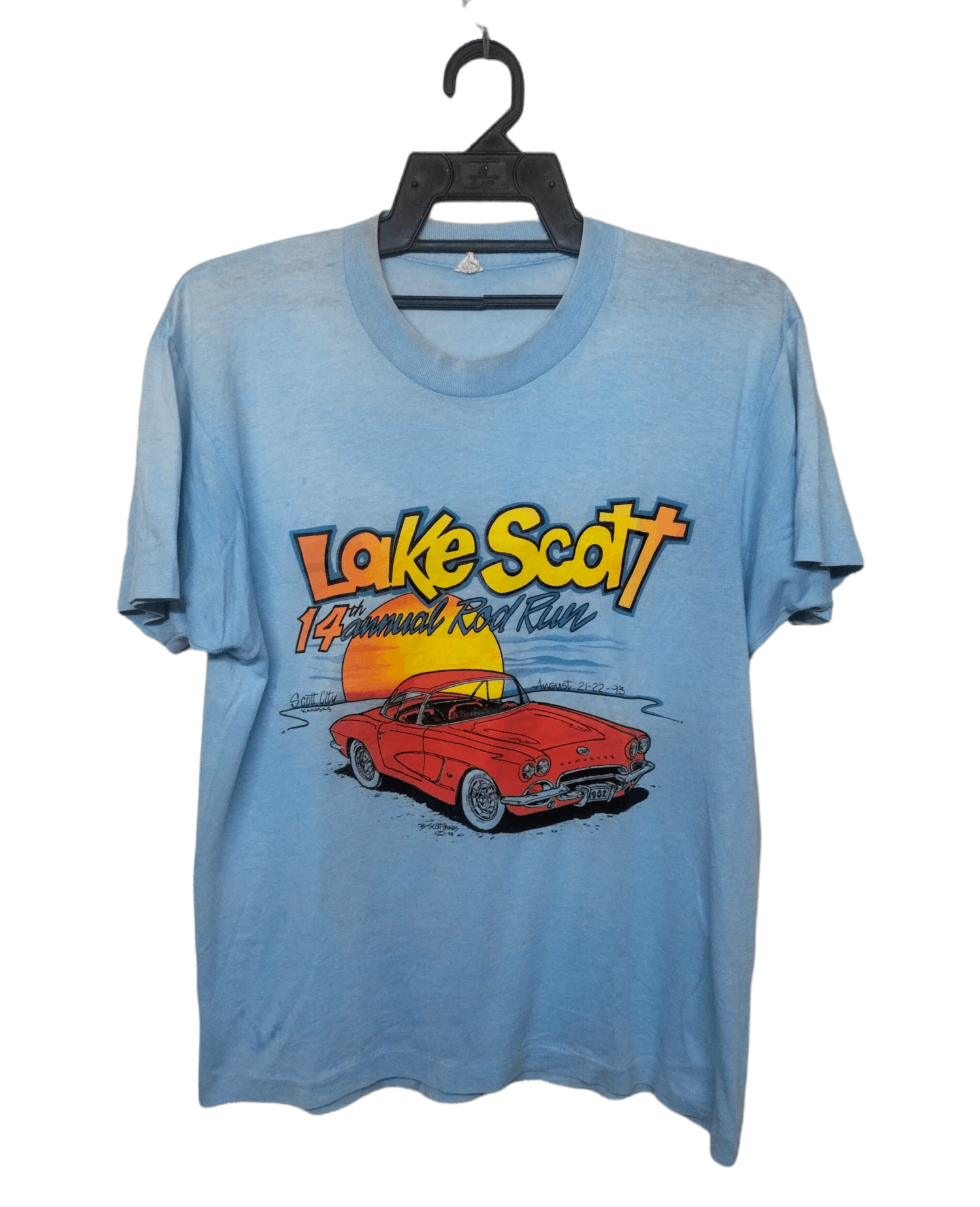 Vintage Vintage 80's lake Scott sun faded Tshirt Size US M / EU 48-50 / 2 - 1 Thumbnail