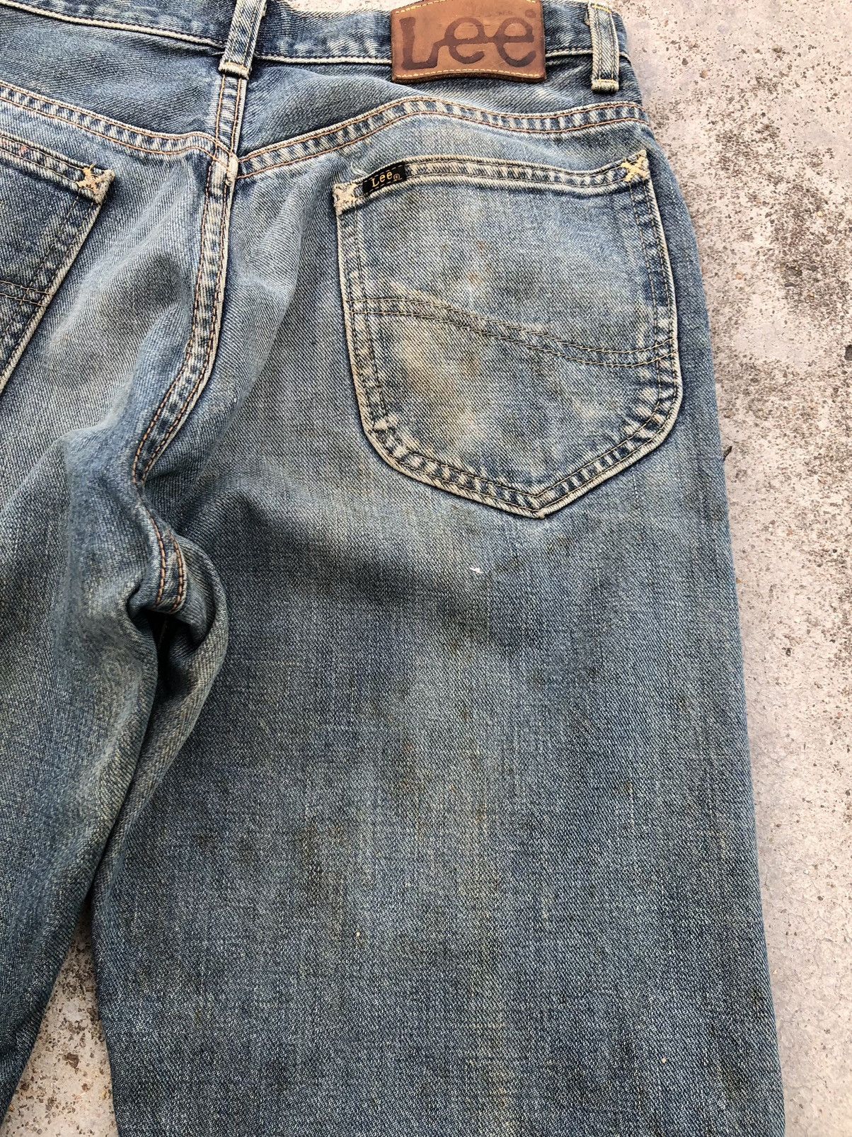 Lee WIDE LEG RUSTY BLUE VINTAGE SELVEDGE DENIM Size US 30 / EU 46 - 13 Thumbnail