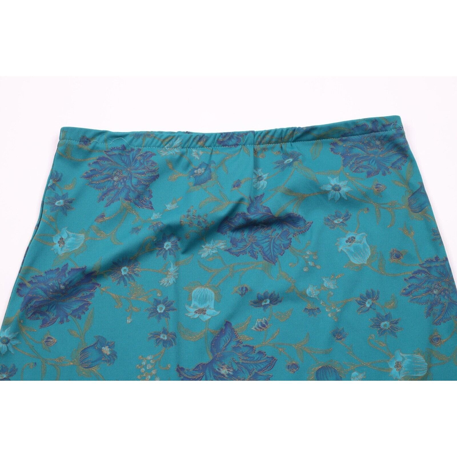 Vintage Vintage 70s Streetwear Metallic Flower Knit Skirt Size 38" / US 16 / IT 52 - 9 Thumbnail